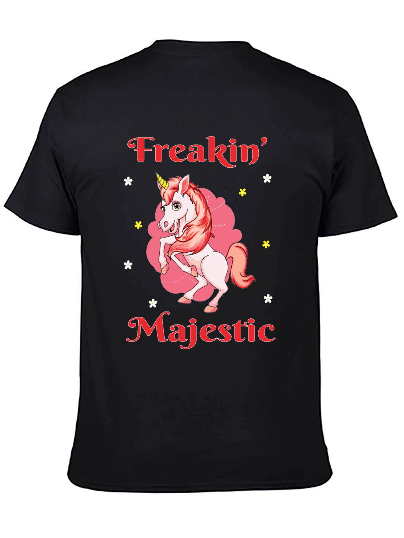 Freakin Majestic Unicorn Graphic T-Shirt