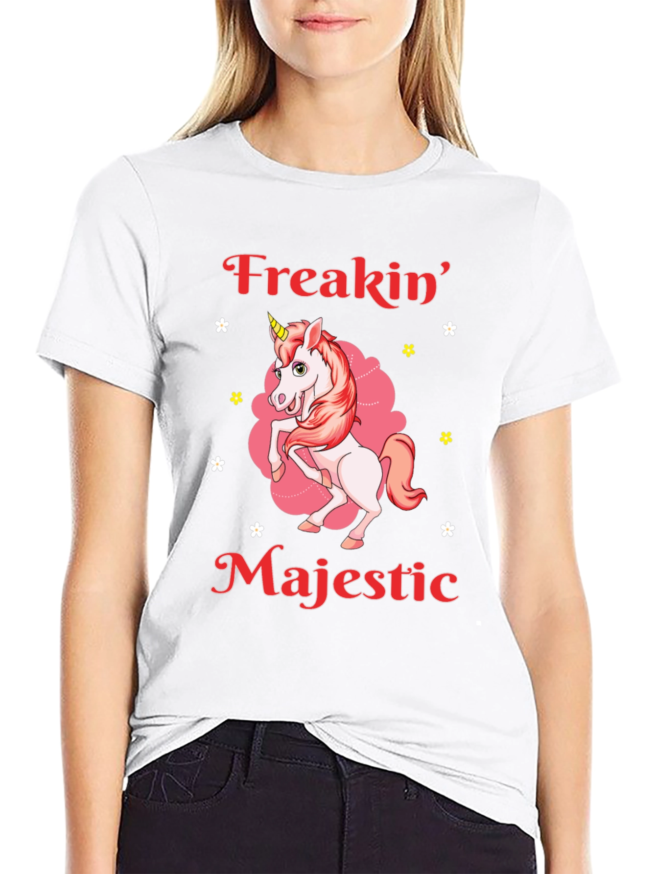 Freakin Majestic Unicorn Graphic T-Shirt