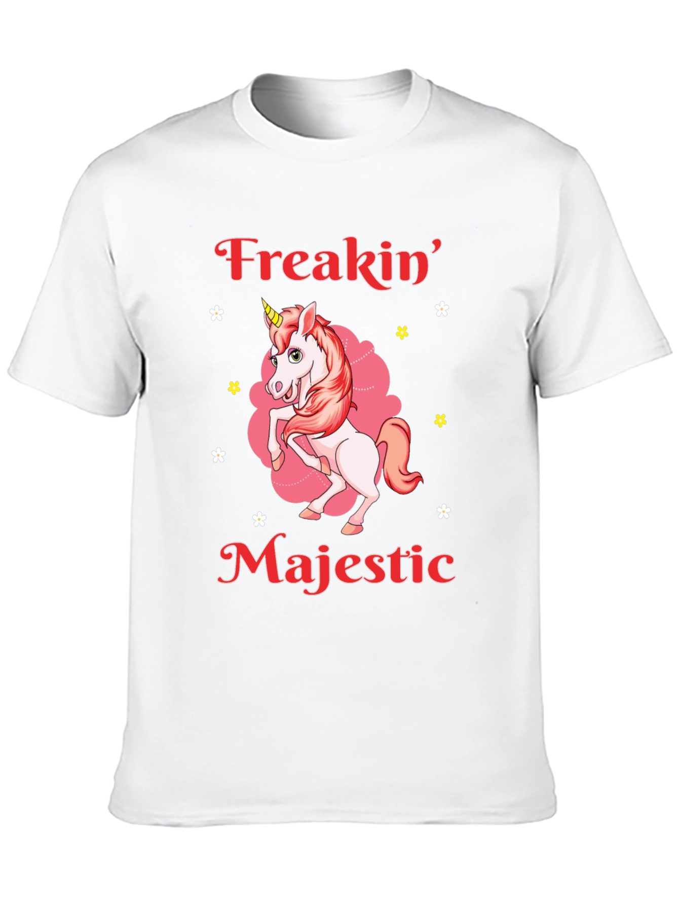 Freakin Majestic Unicorn Graphic T-Shirt