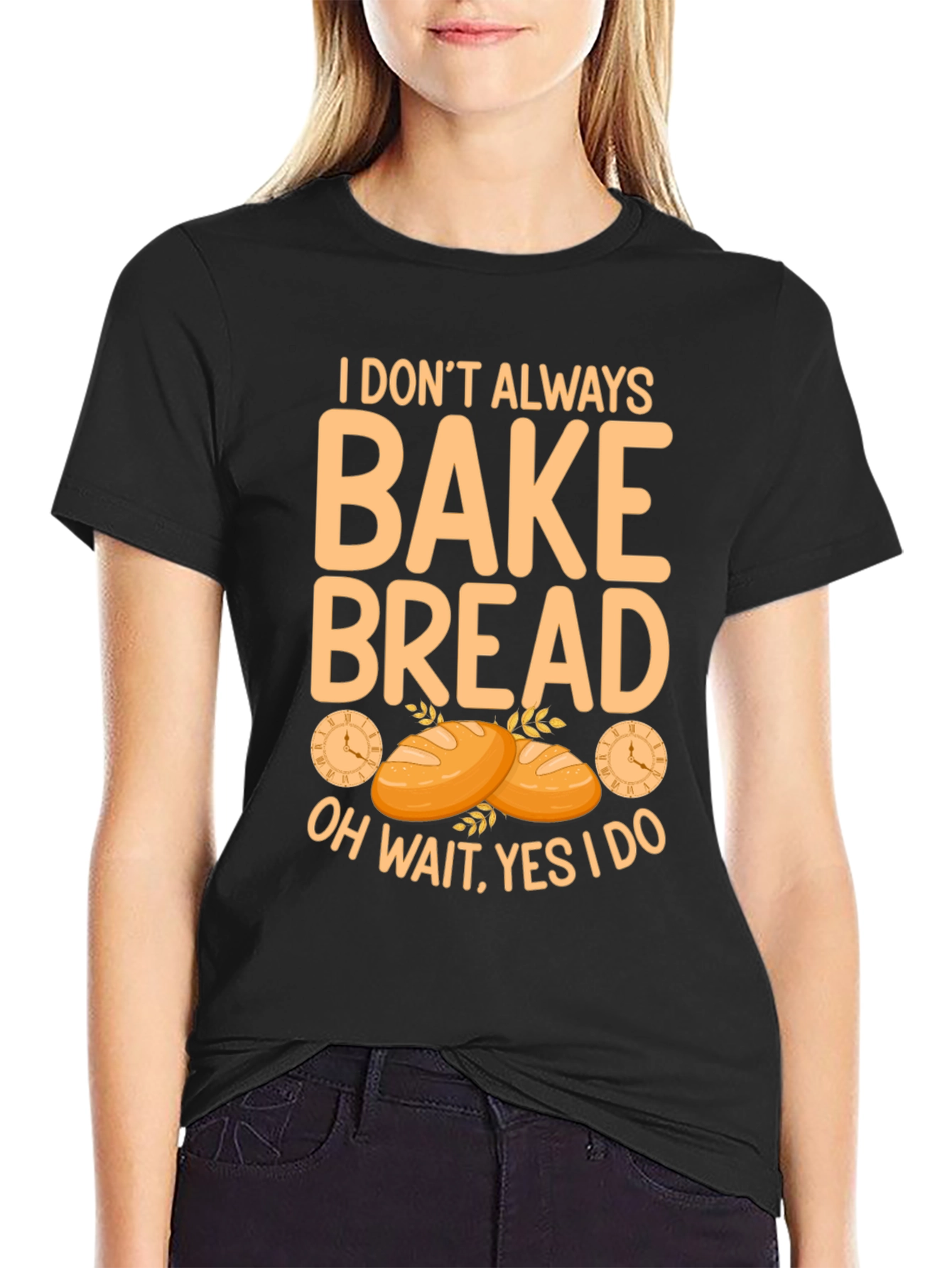 Bake Bread Graphic Tee - Funny Baker T-Shirt