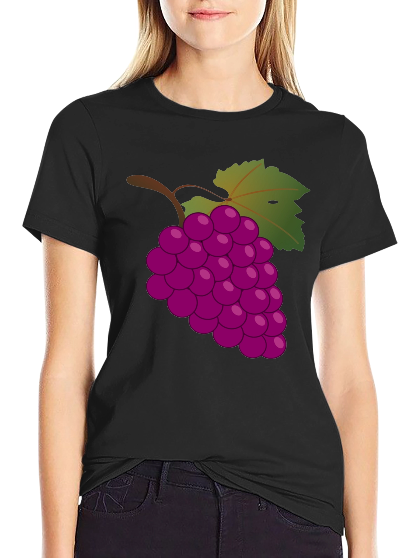 Grapes Graphic T-Shirt - Casual Cotton Tee