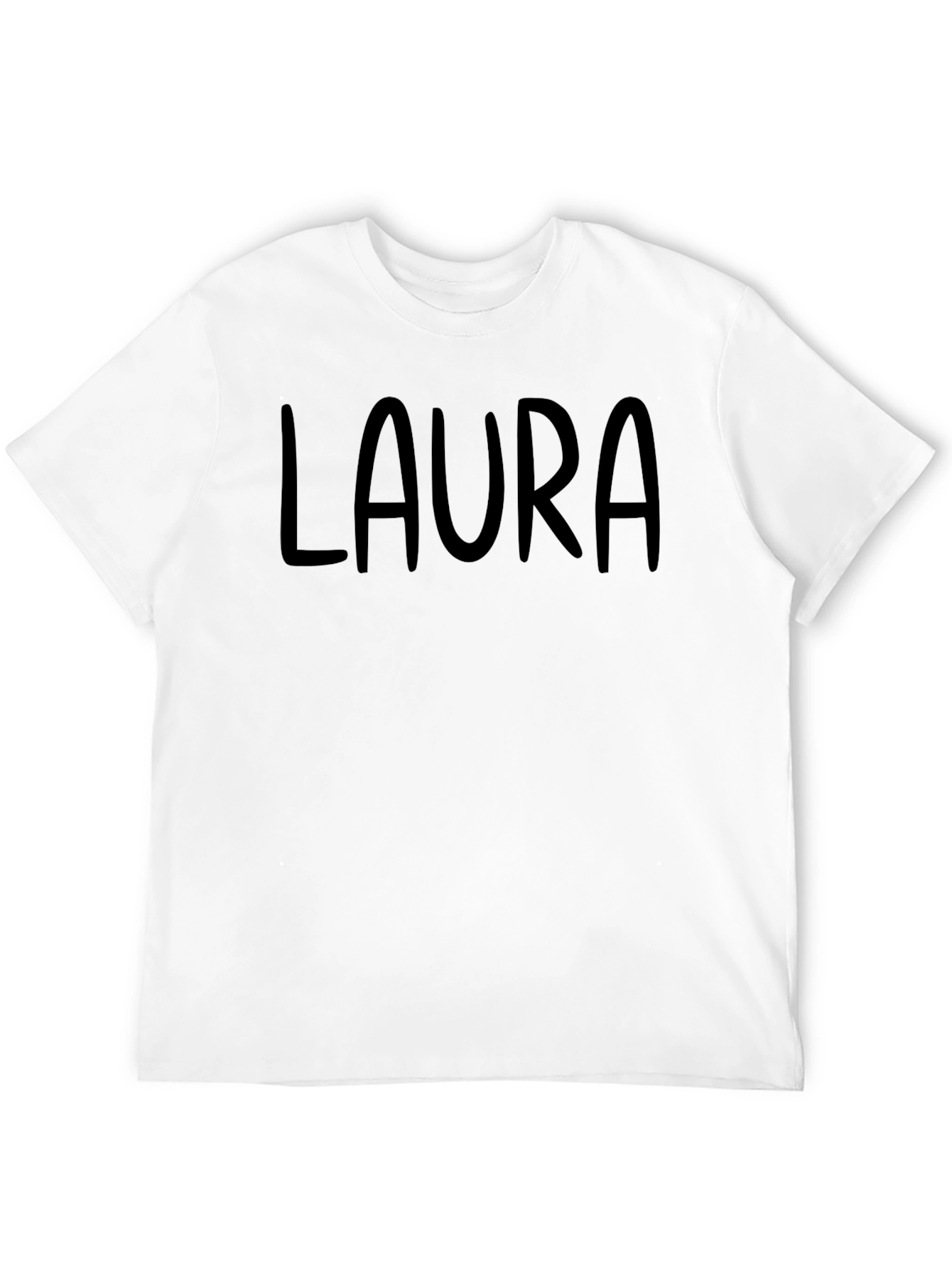 Personalized LAURA Black T-Shirt