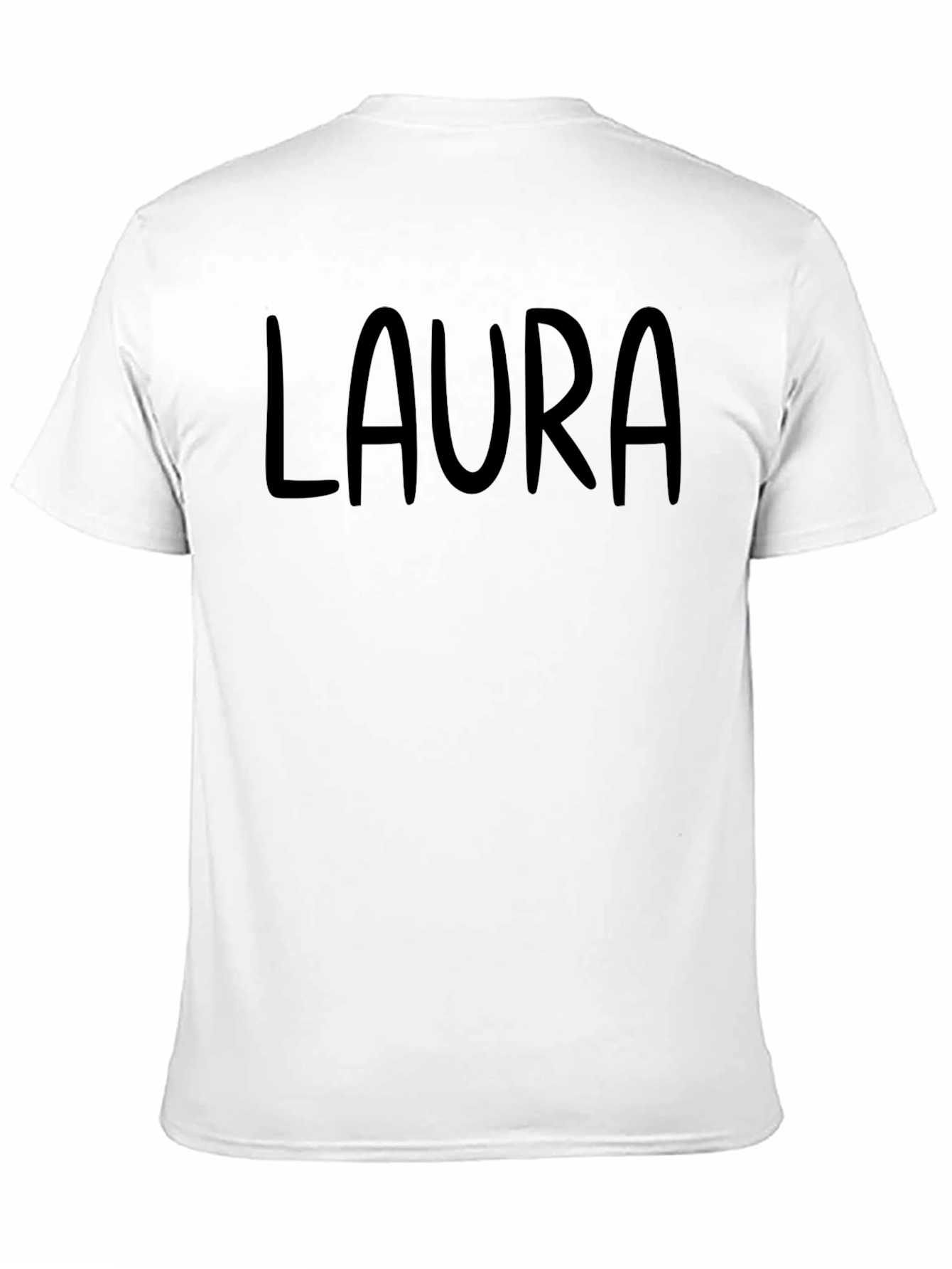 Personalized LAURA Black T-Shirt