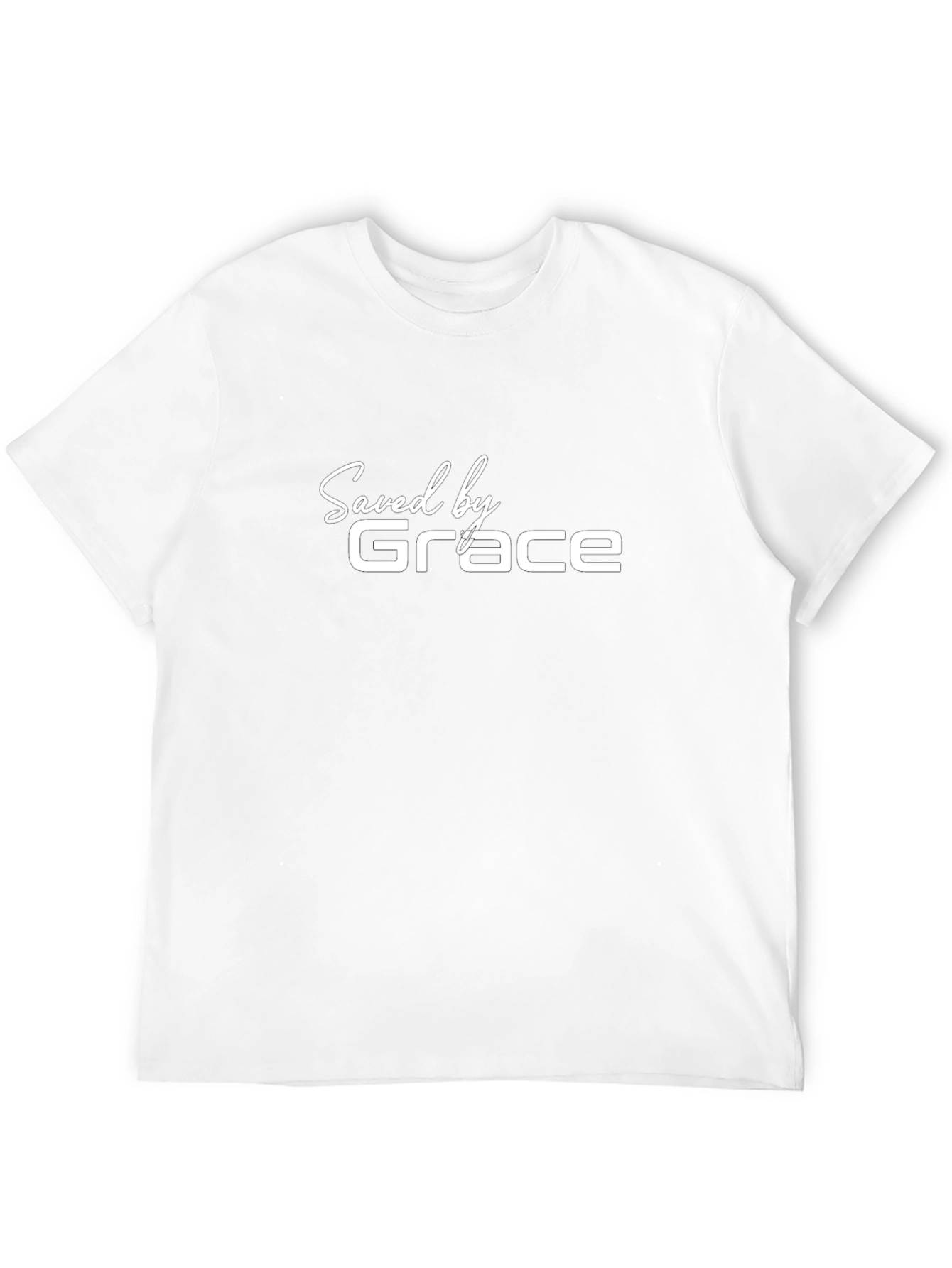 Saved by Grace Black T-Shirt - Christian Apparel