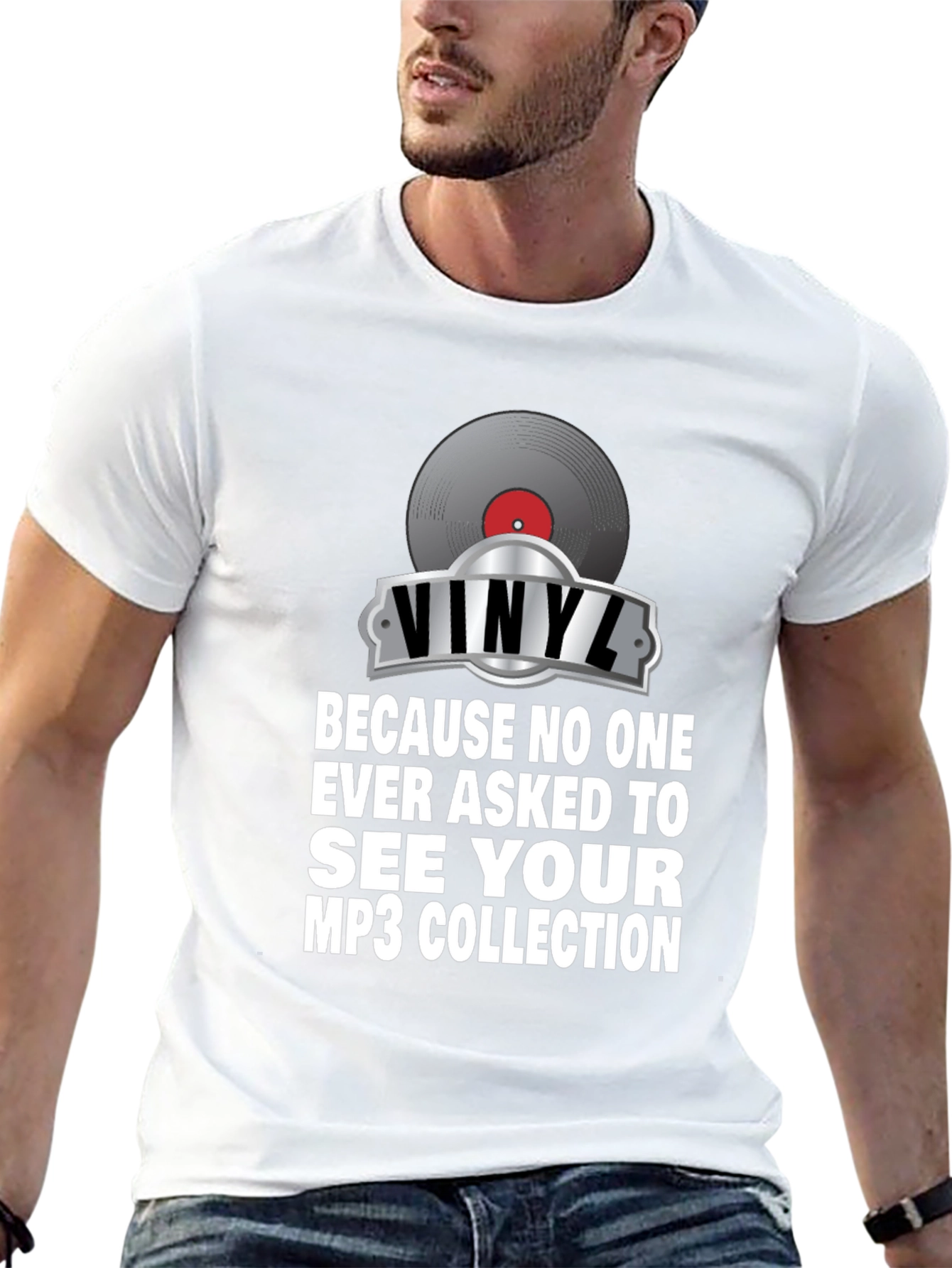 Vinyl MP3 Music T-Shirt