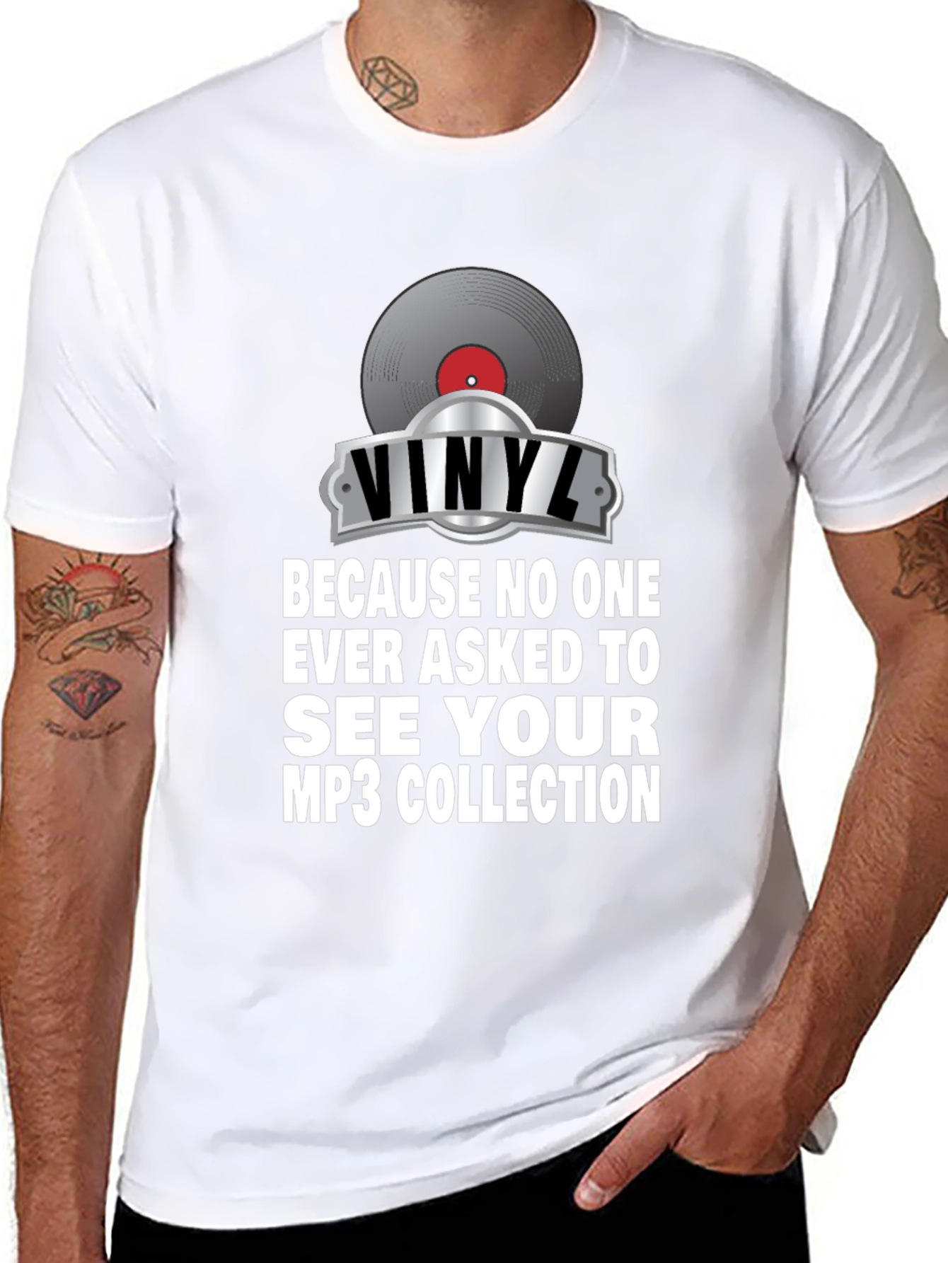 Vinyl MP3 Music T-Shirt