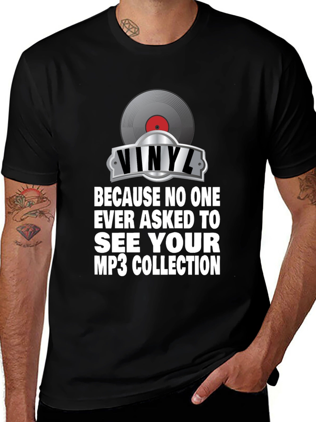 Vinyl MP3 Music T-Shirt