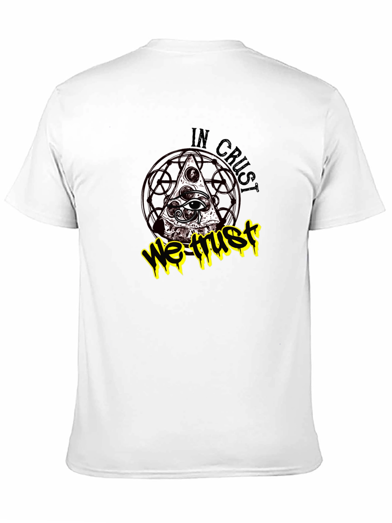 In Crust We Trust Graphic Tee - Black
