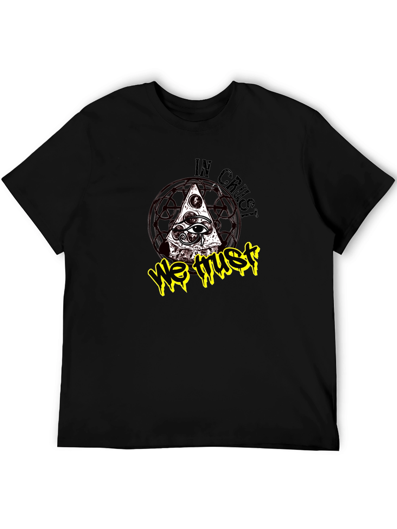 In Crust We Trust Graphic Tee - Black