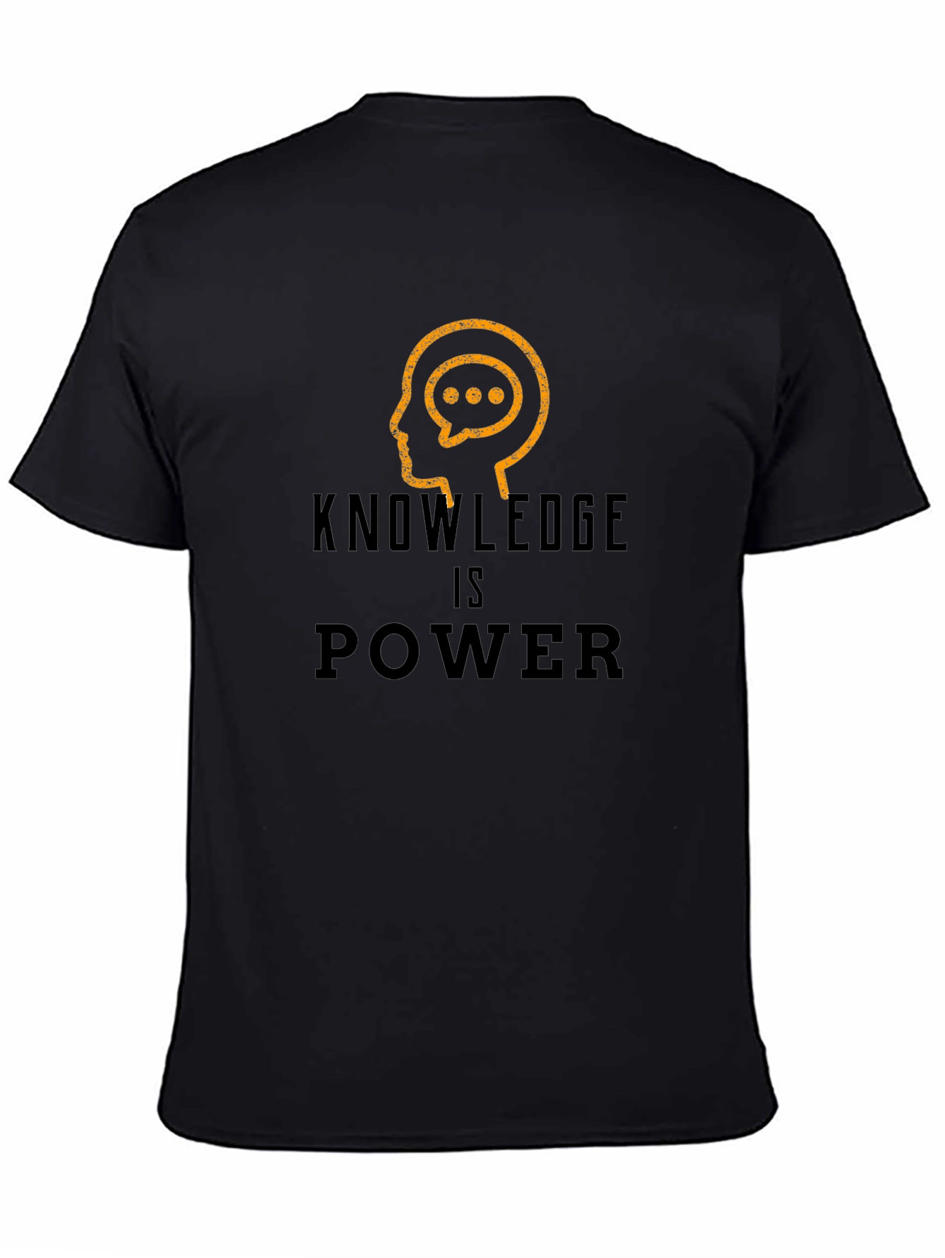 Knowledge is Power Black Graphic Tee