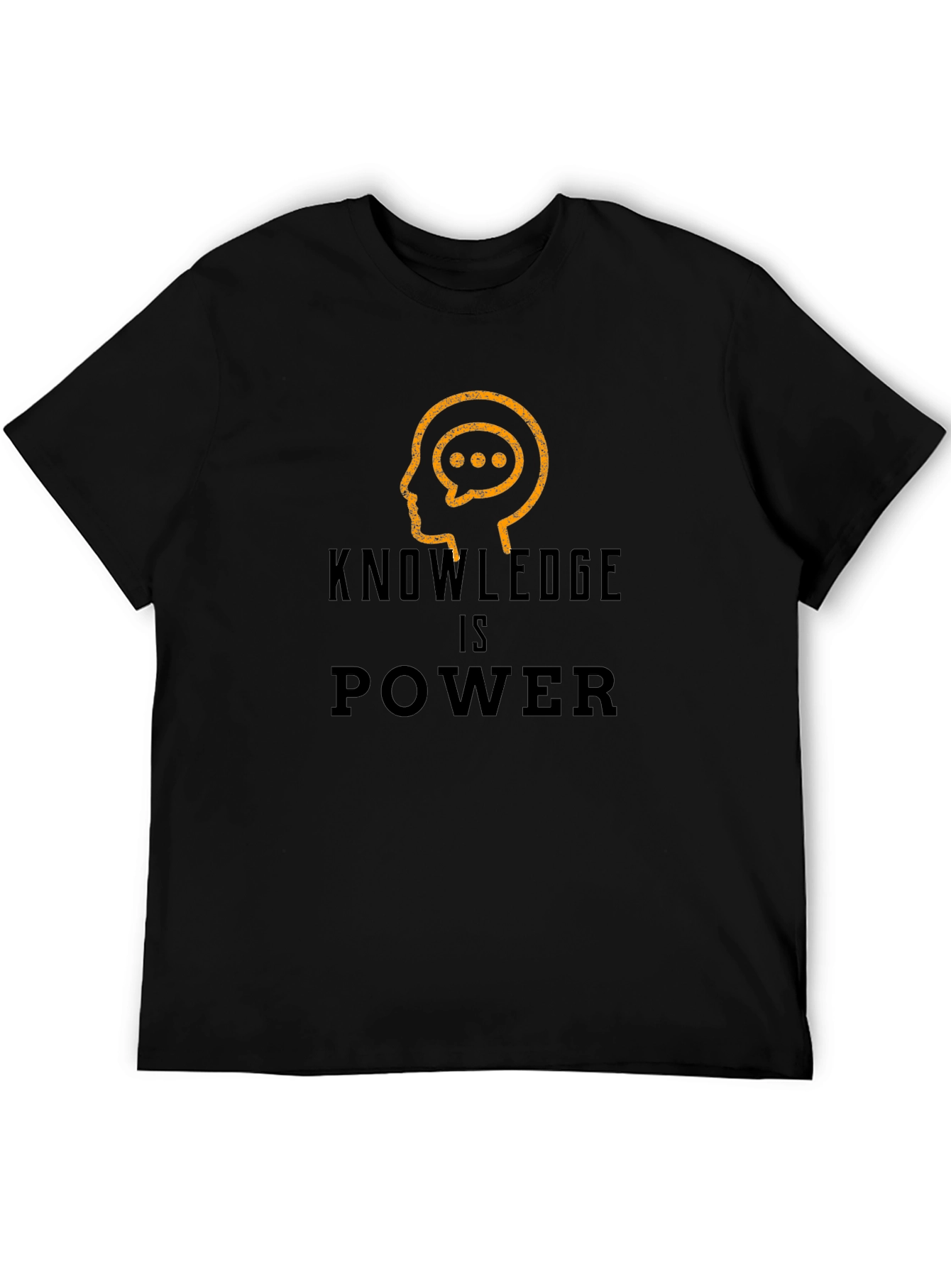 Knowledge is Power Black Graphic Tee
