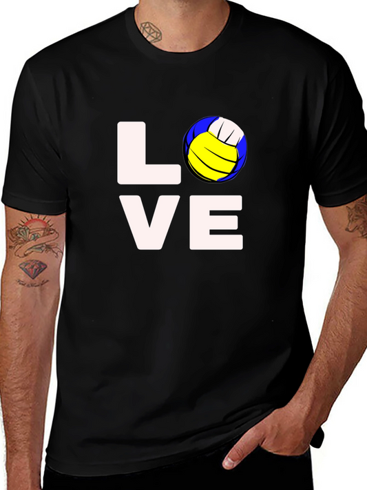 Volleyball Love Graphic Tee - Sporty Casual Comfort