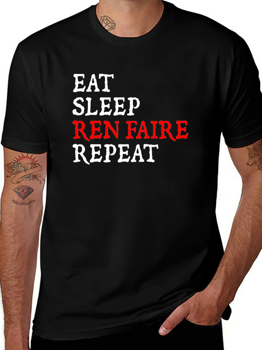 Eat Sleep Ren Faire Repeat T-Shirt