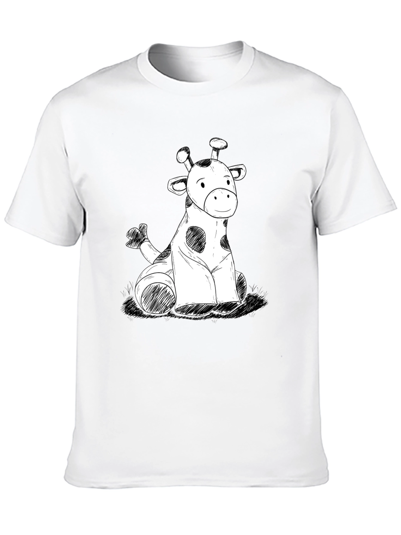 Giraffe Sketch Graphic Tee - Soft Cotton Comfort