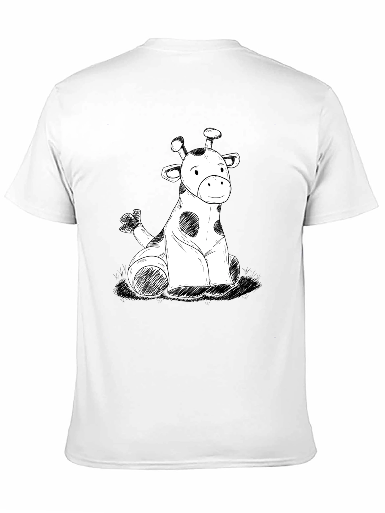 Giraffe Sketch Graphic Tee - Soft Cotton Comfort