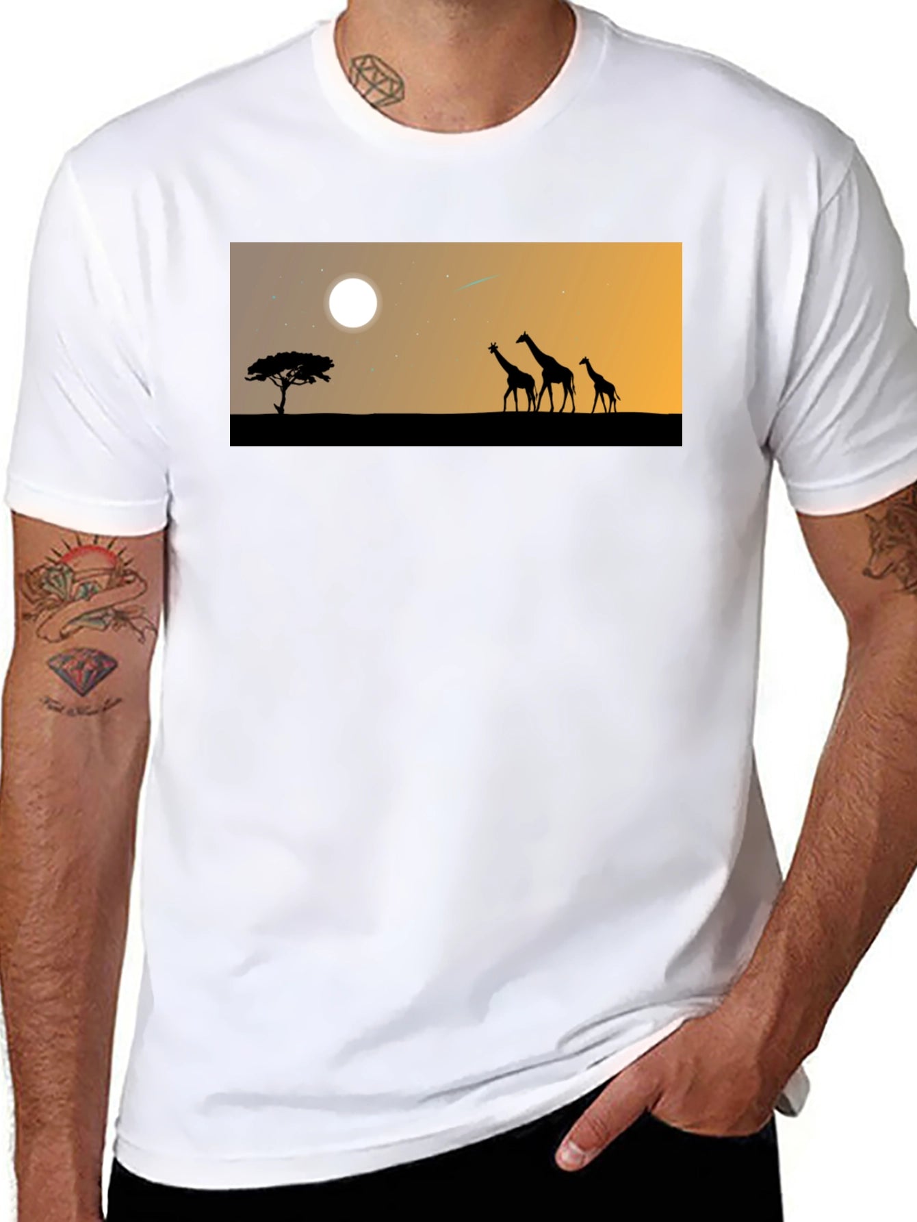 Safari Sunset Graphic Tee