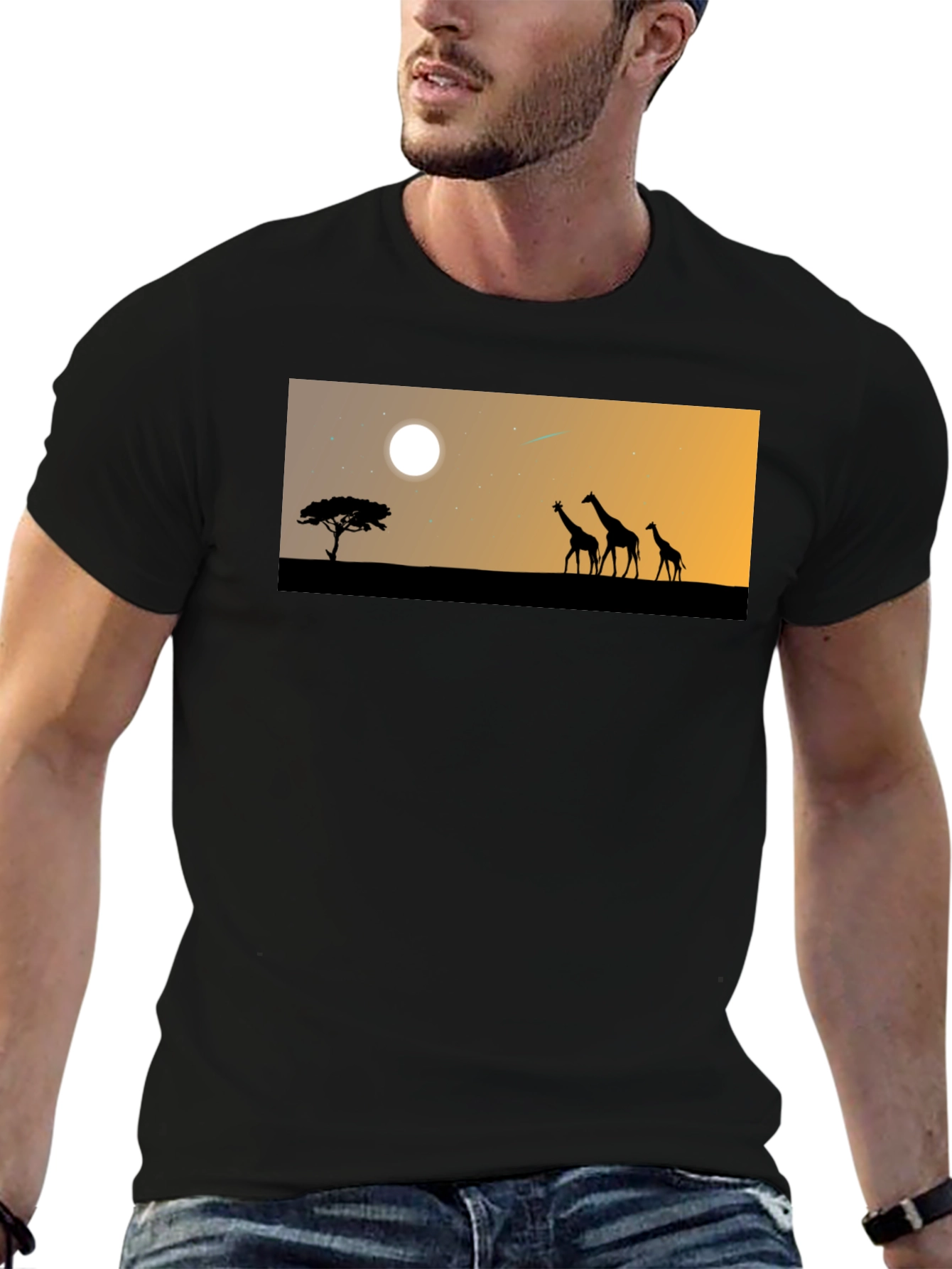 Safari Sunset Graphic Tee