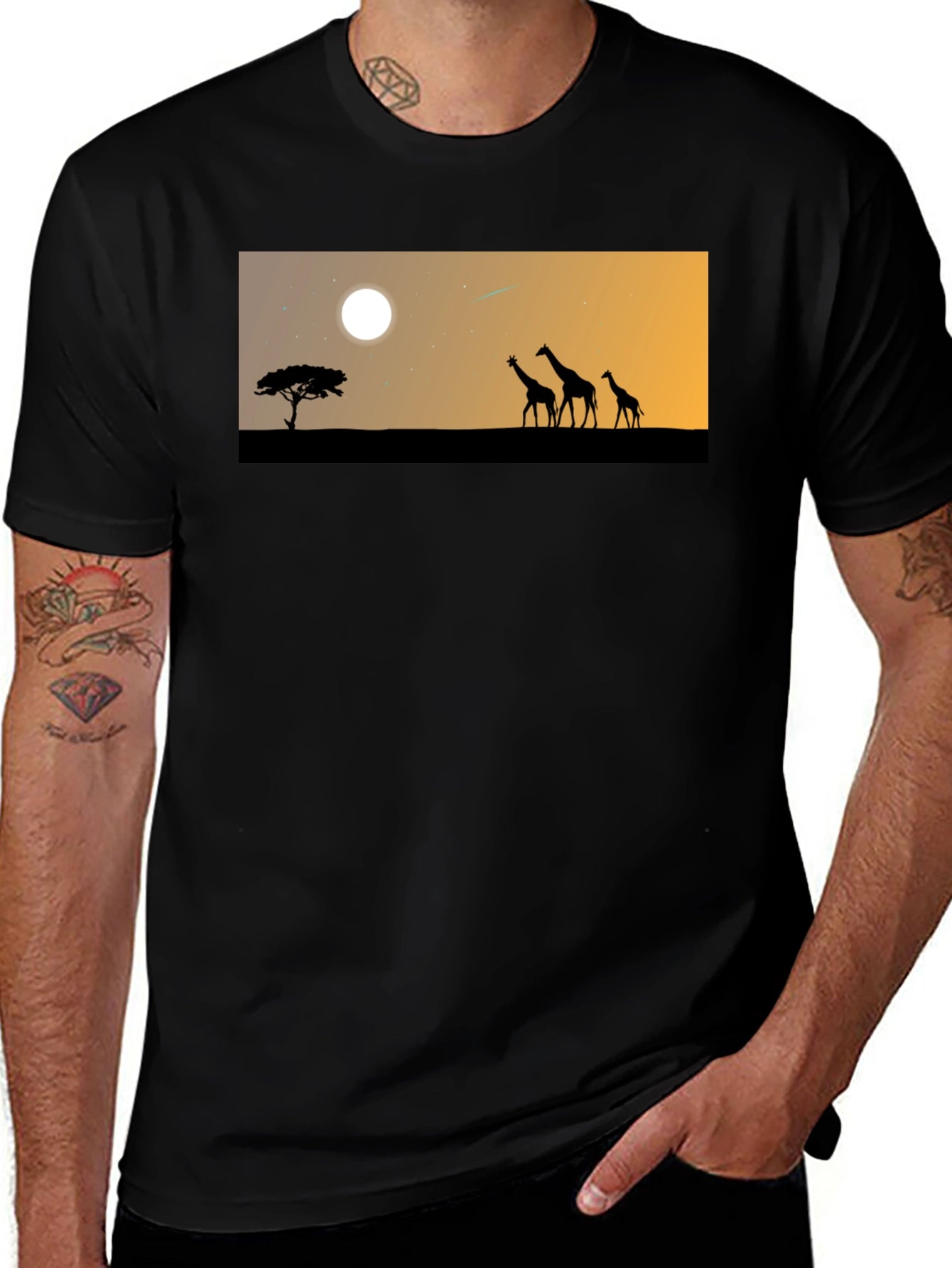 Safari Sunset Graphic Tee