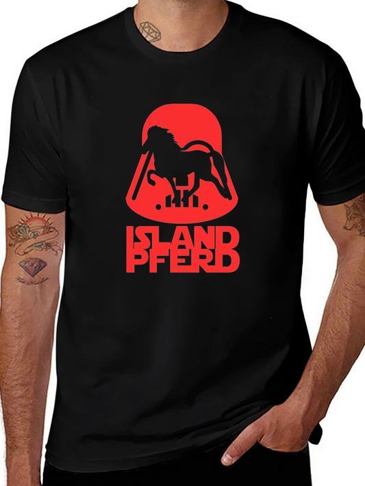 Islandpferd T-Shirt - Horse Vader Parody Tee