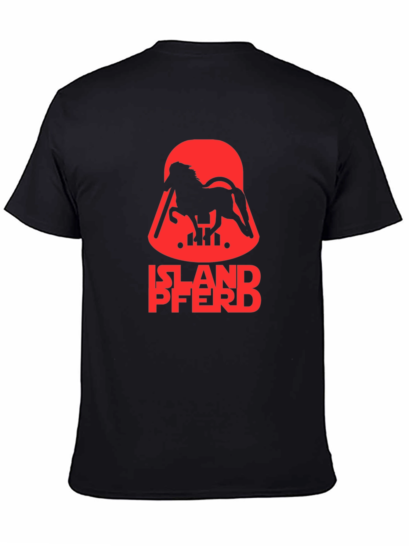 Islandpferd T-Shirt - Horse Vader Parody Tee