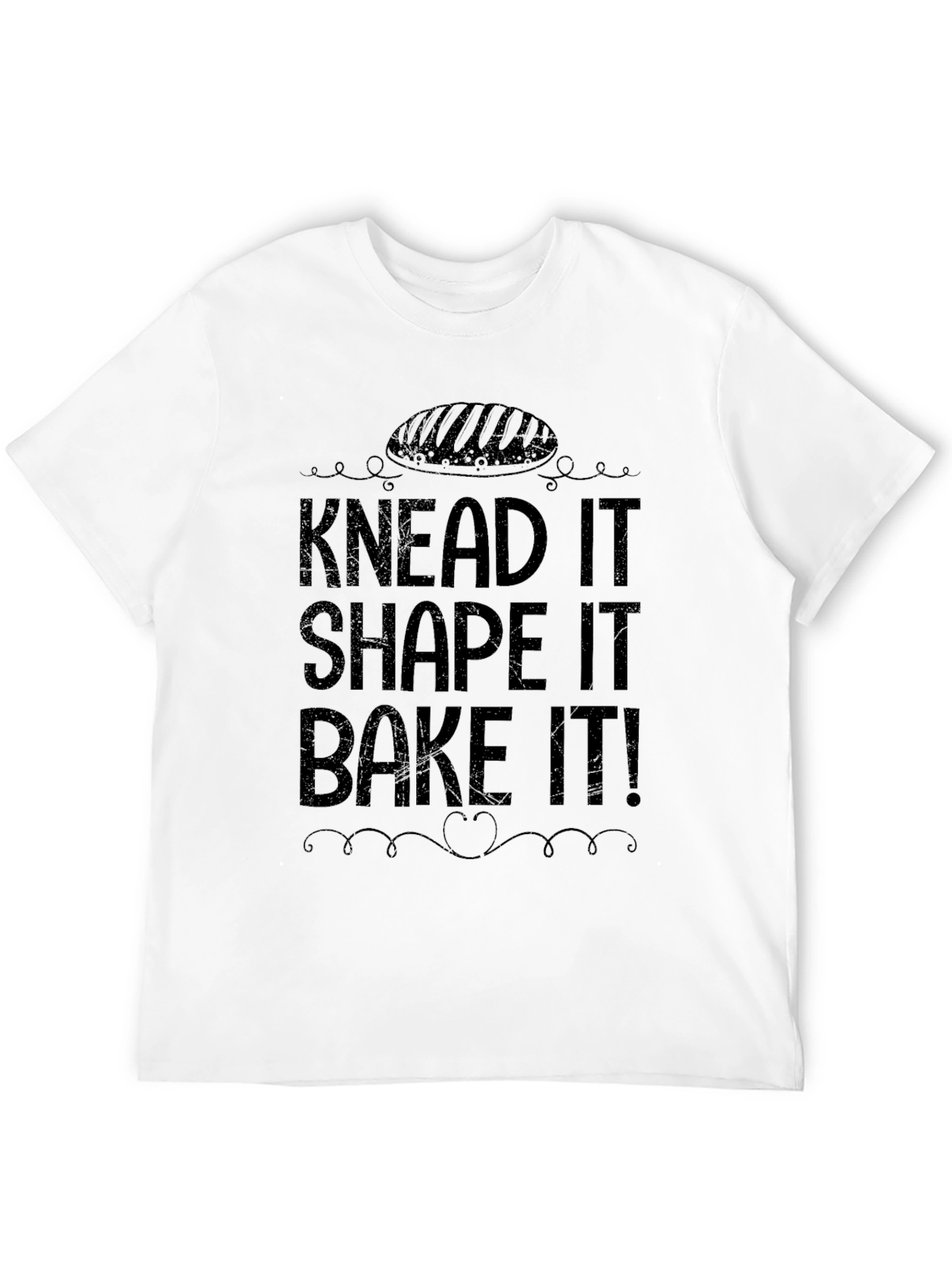 Knead Shape Bake T-Shirt - Black Cotton Blend Tee
