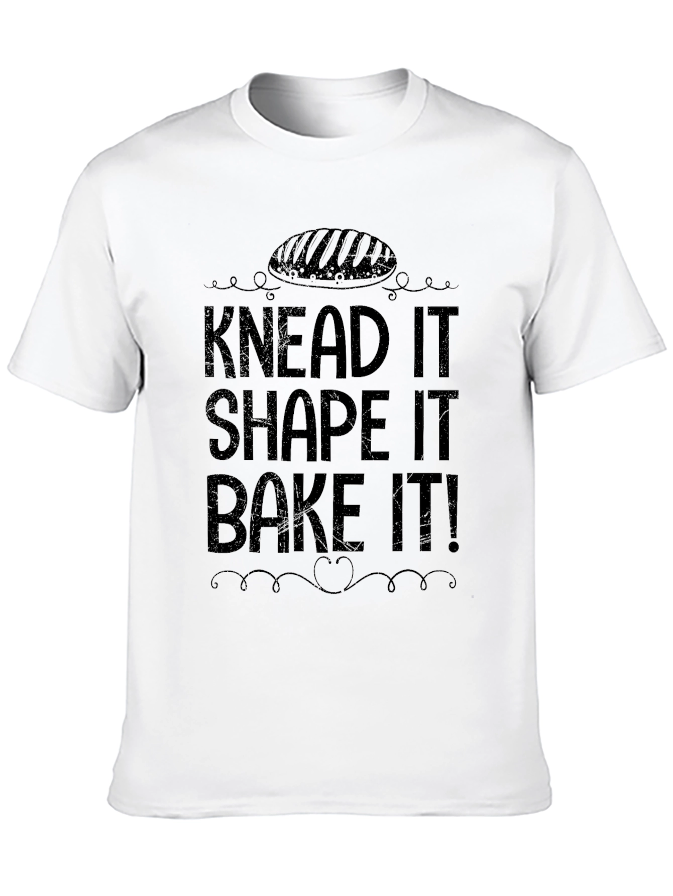 Knead Shape Bake T-Shirt - Black Cotton Blend Tee