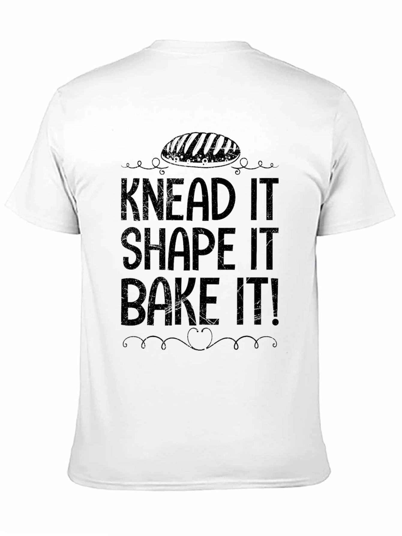 Knead Shape Bake T-Shirt - Black Cotton Blend Tee
