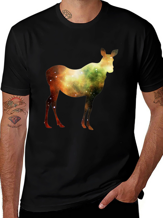 Galaxy Deer Graphic T-Shirt - Stylish & Unique