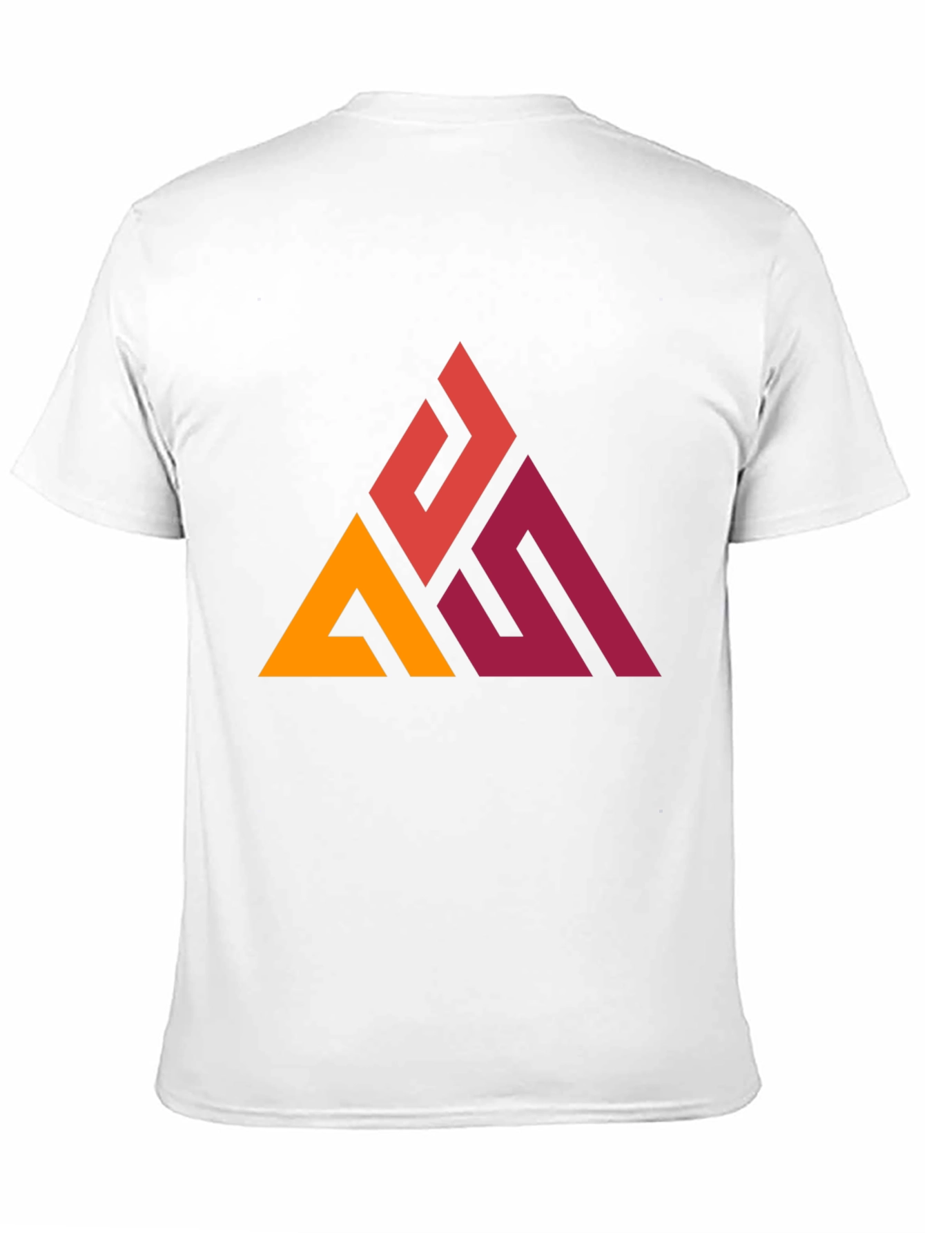 Geometric Triangle Graphic Tee - Modern Casual Style