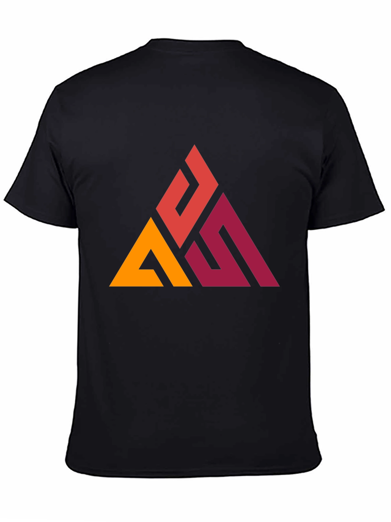 Geometric Triangle Graphic Tee - Modern Casual Style