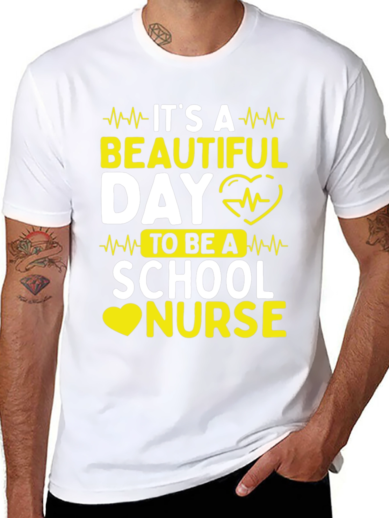 School Nurse T-Shirt - Its a Beautiful Day!