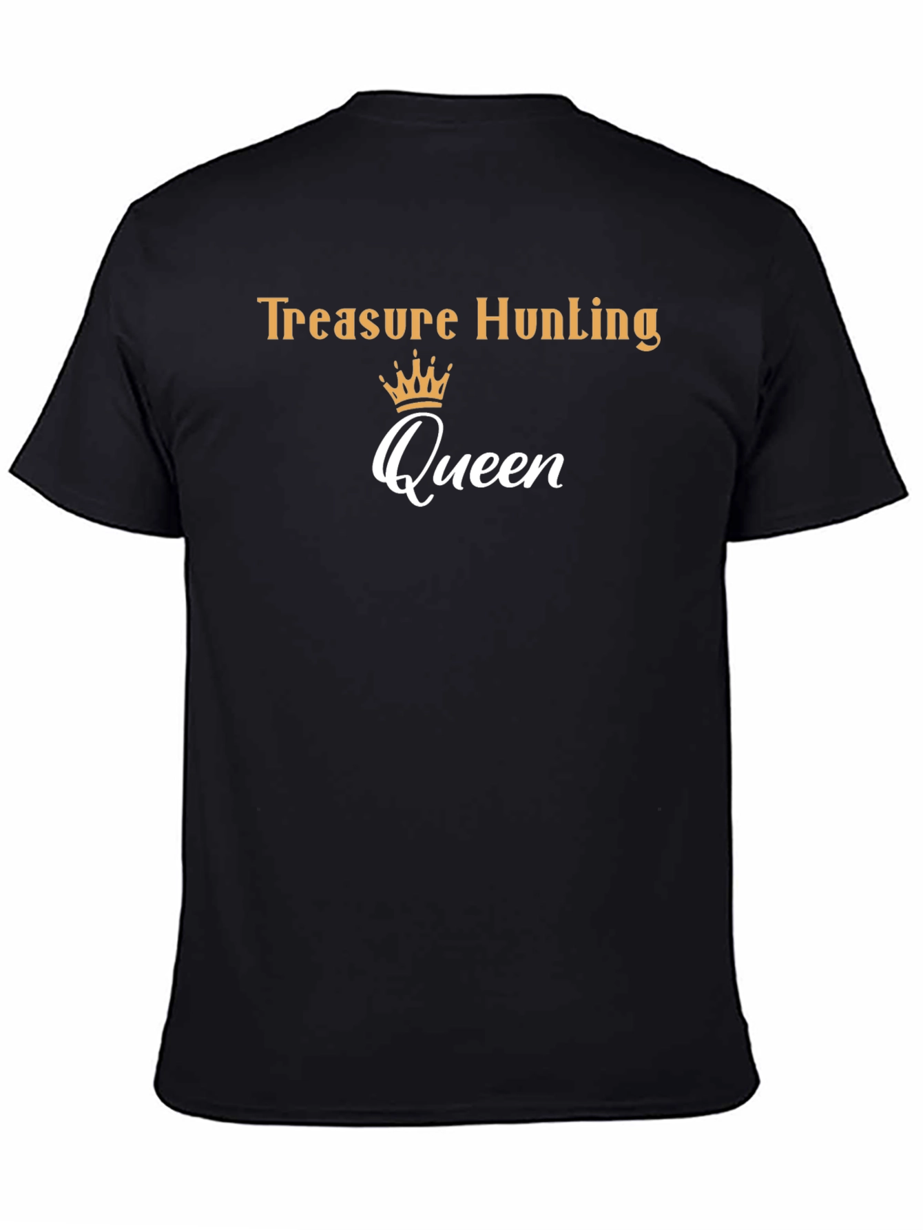 Treasure Hunting Queen Black T-Shirt