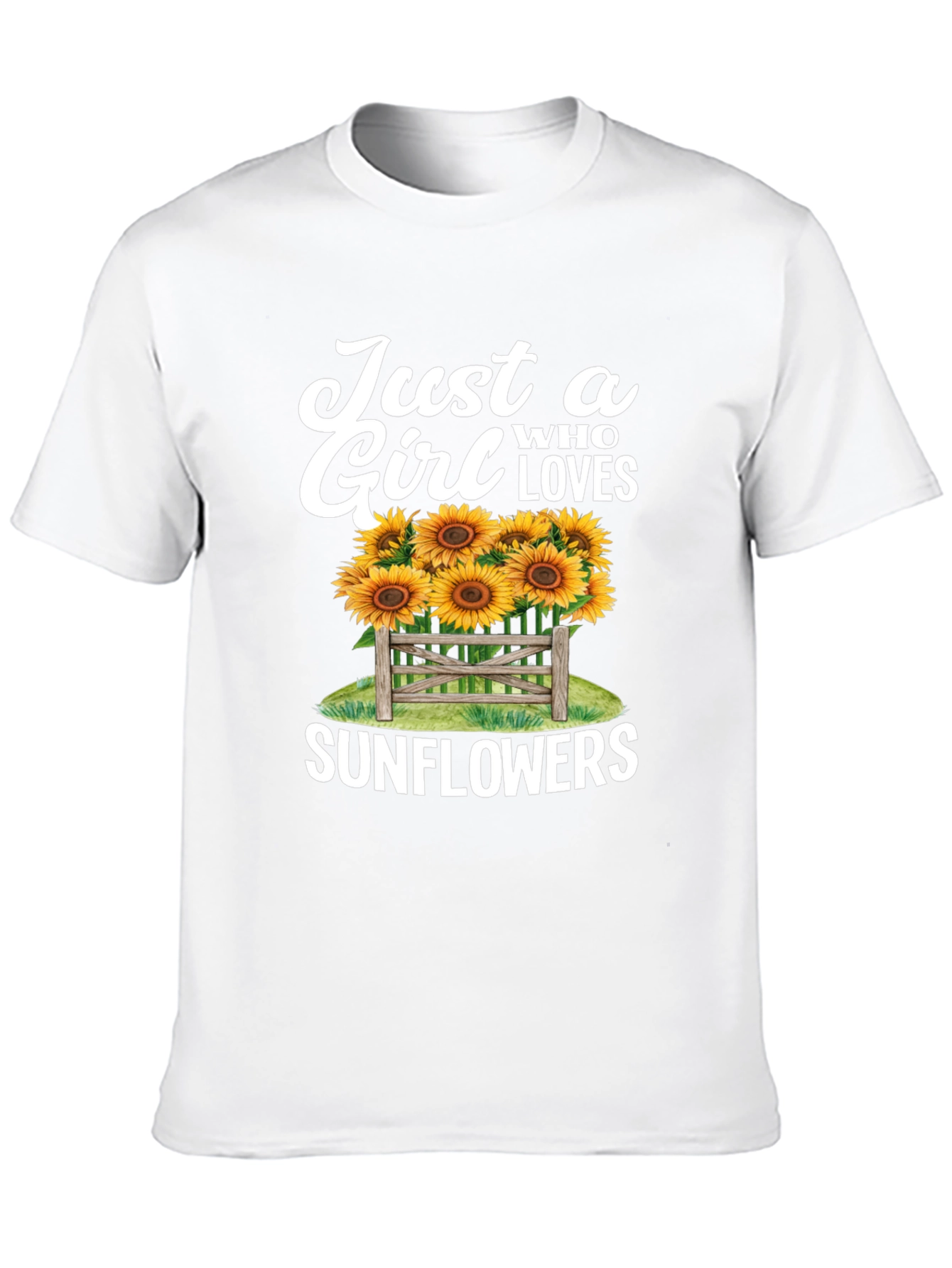 Just a Girl Who Loves Sunflowers T-Shirt