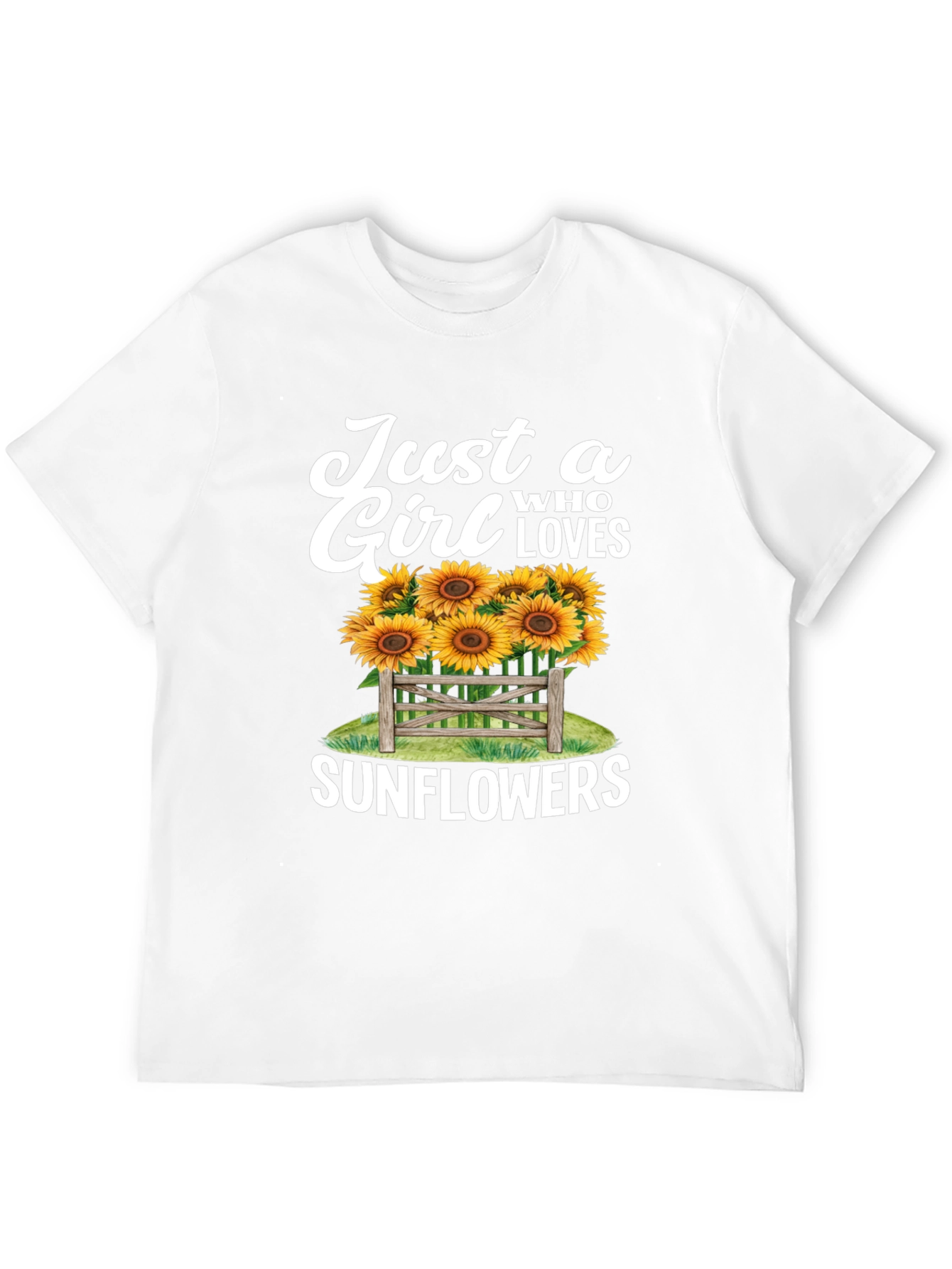 Just a Girl Who Loves Sunflowers T-Shirt