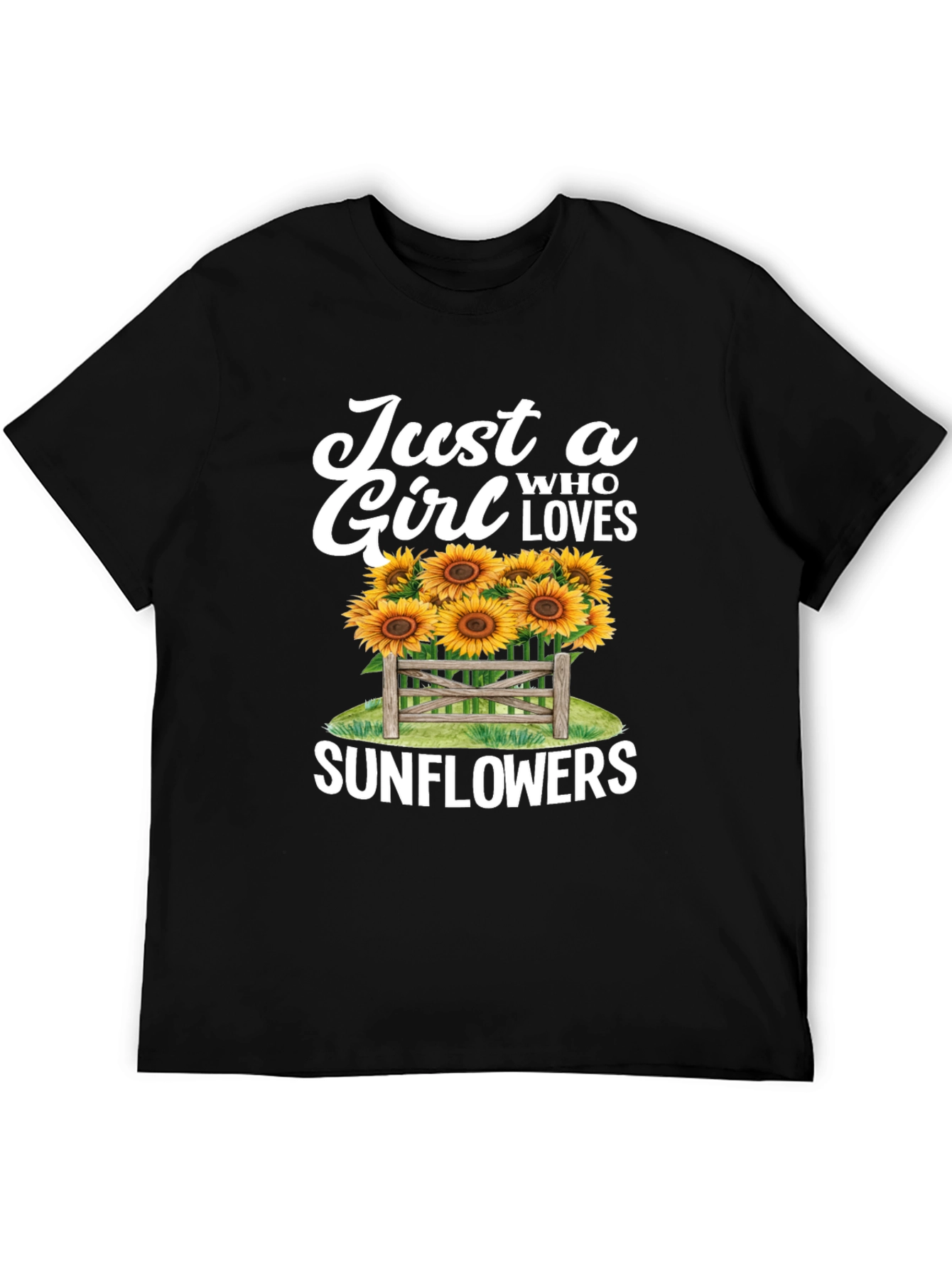 Just a Girl Who Loves Sunflowers T-Shirt