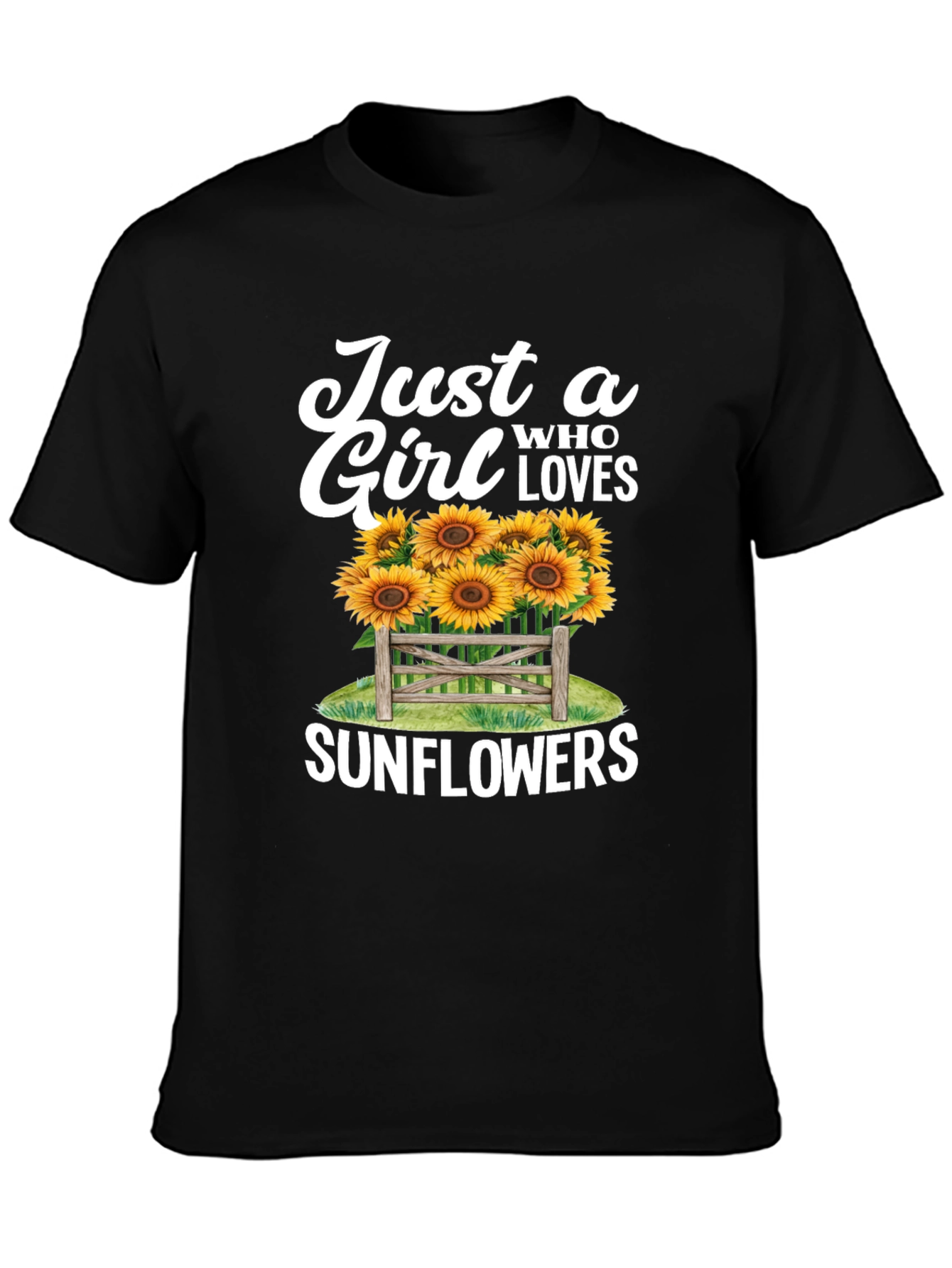 Just a Girl Who Loves Sunflowers T-Shirt