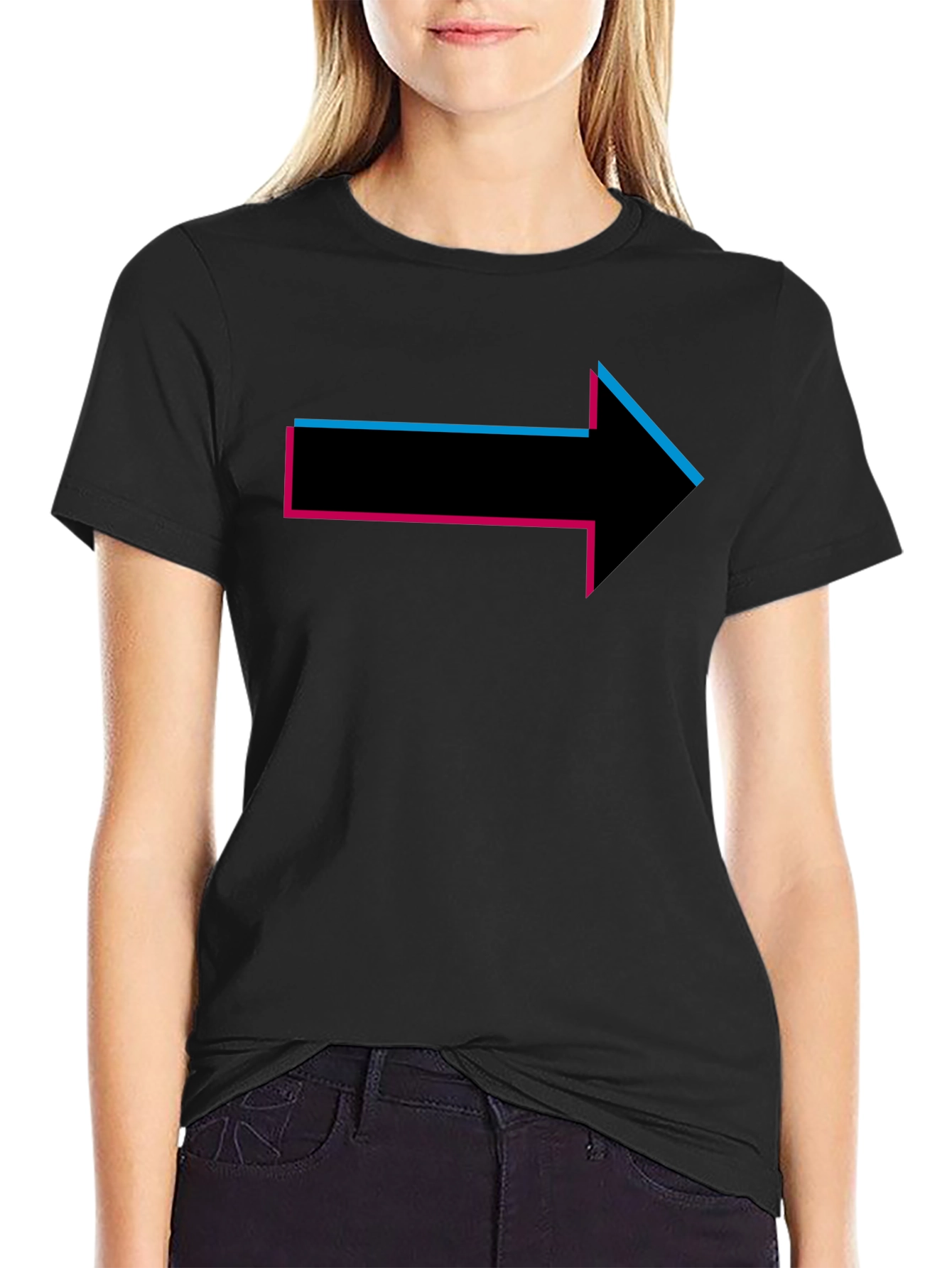 Right Arrow Graphic T-Shirt - Modern Design