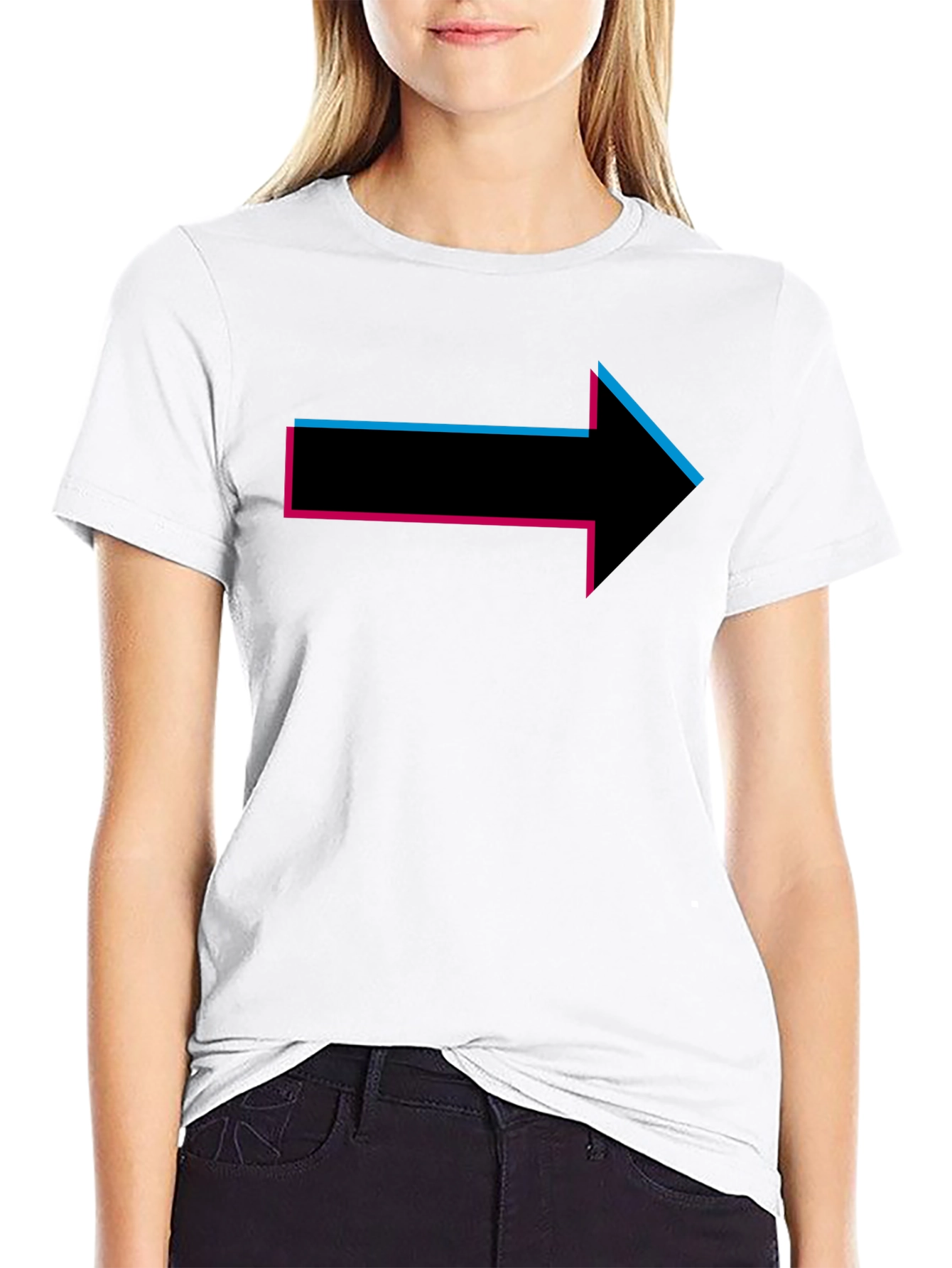 Right Arrow Graphic T-Shirt - Modern Design