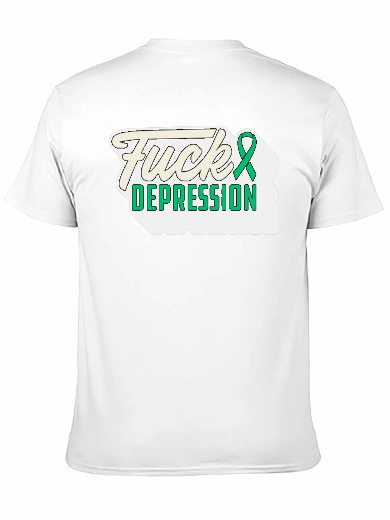 Fuck Depression T-Shirt - Mental Health Awareness Ribbon Tee