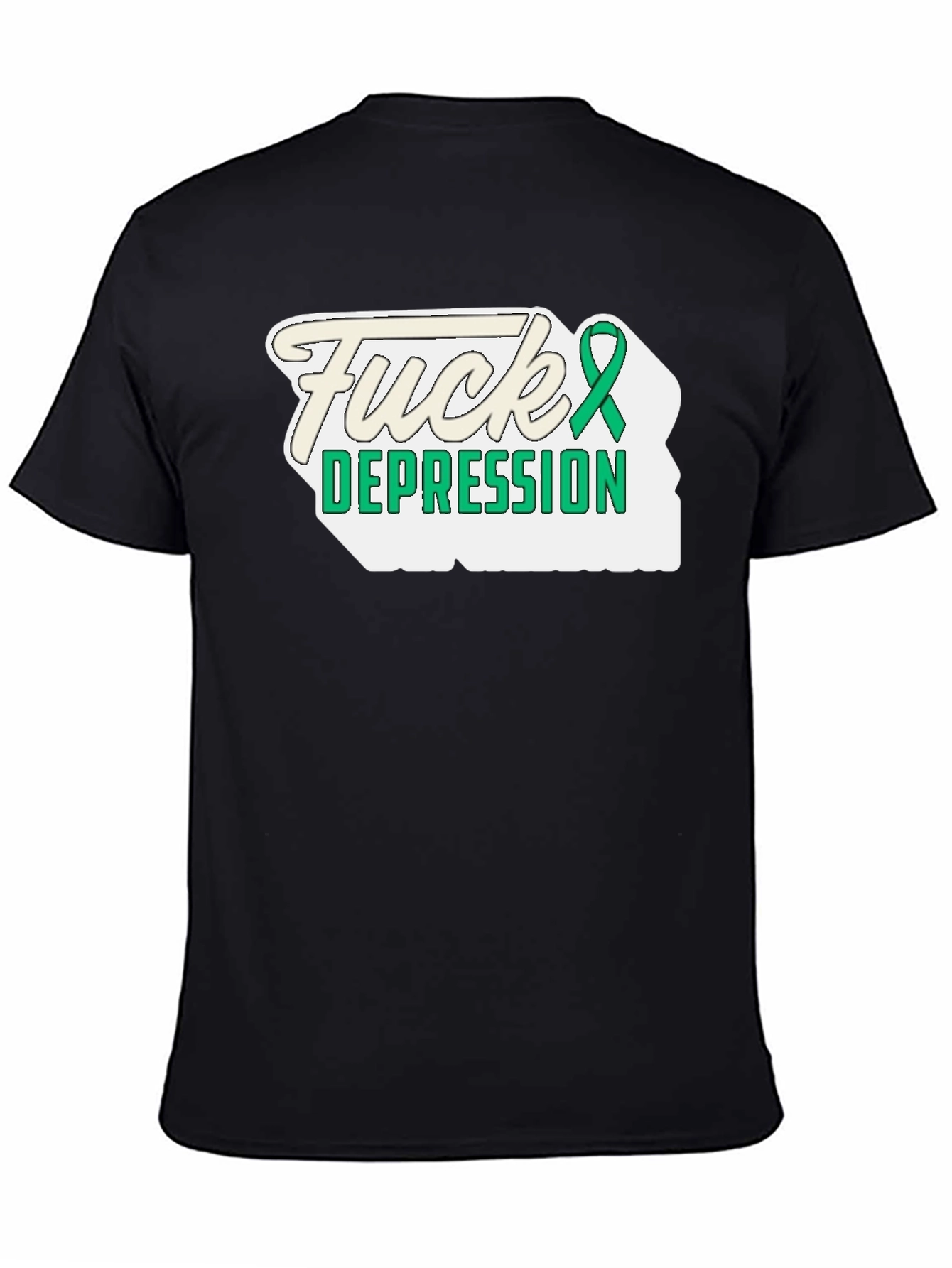 Fuck Depression T-Shirt - Mental Health Awareness Ribbon Tee