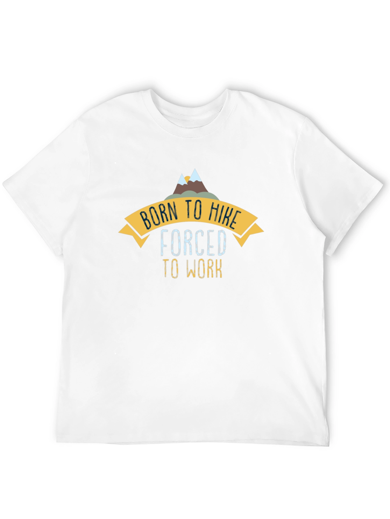 Born to Hike Mens Black Graphic Tee
