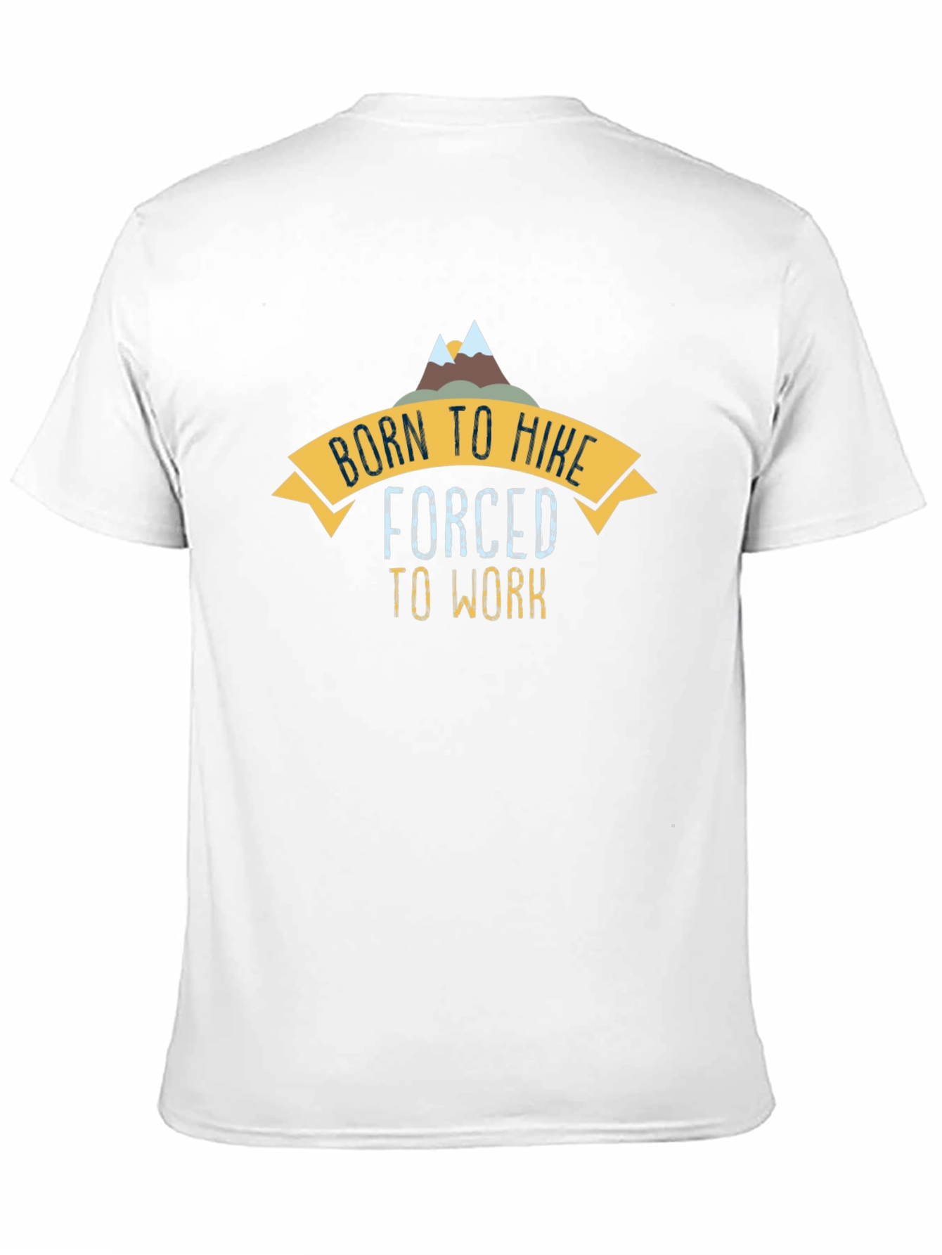 Born to Hike Mens Black Graphic Tee