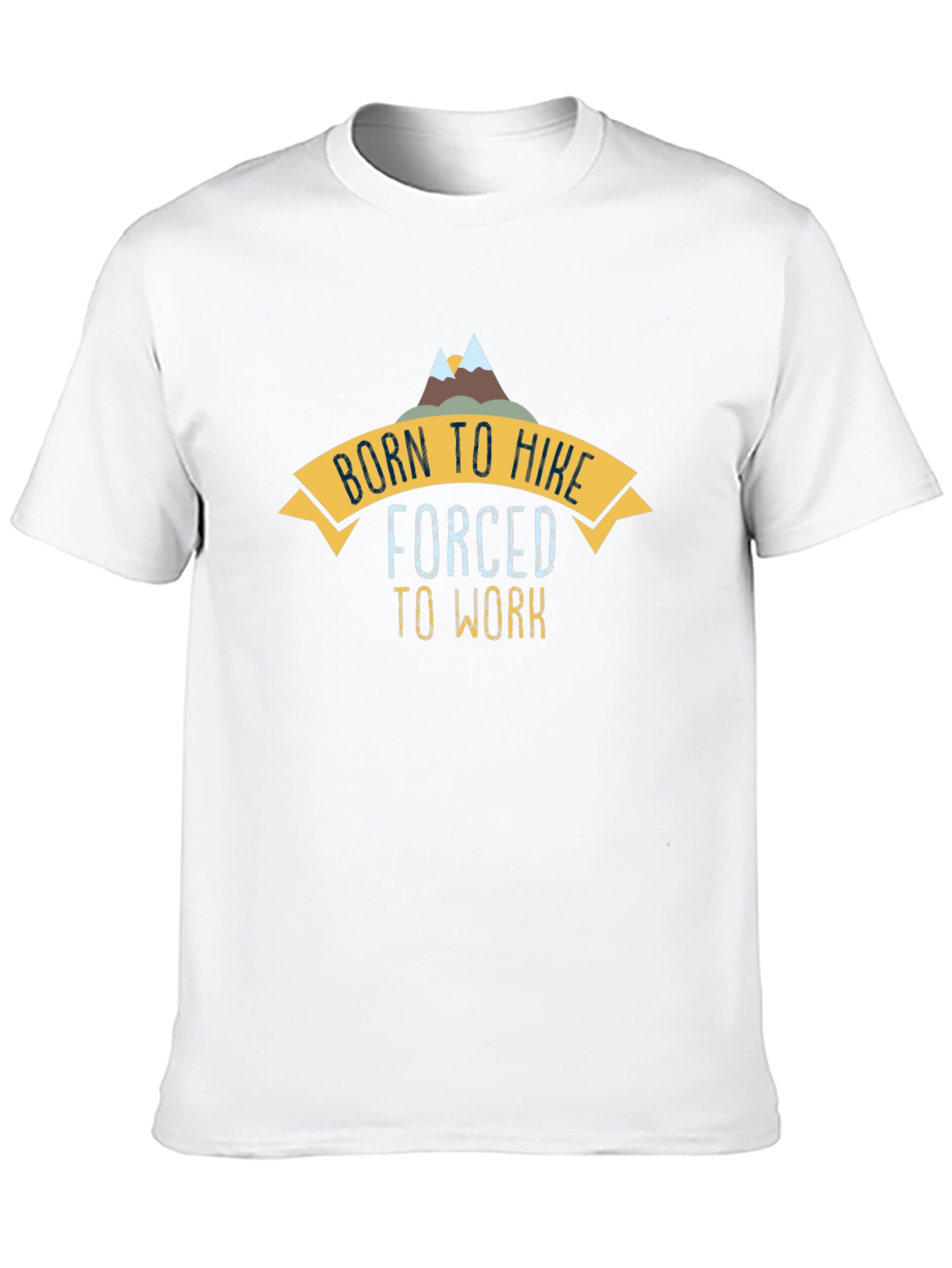Born to Hike Mens Black Graphic Tee