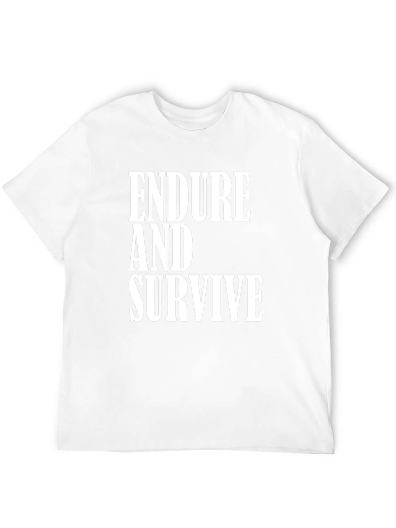 Endure and Survive Graphic Tee - Black Cotton T-Shirt