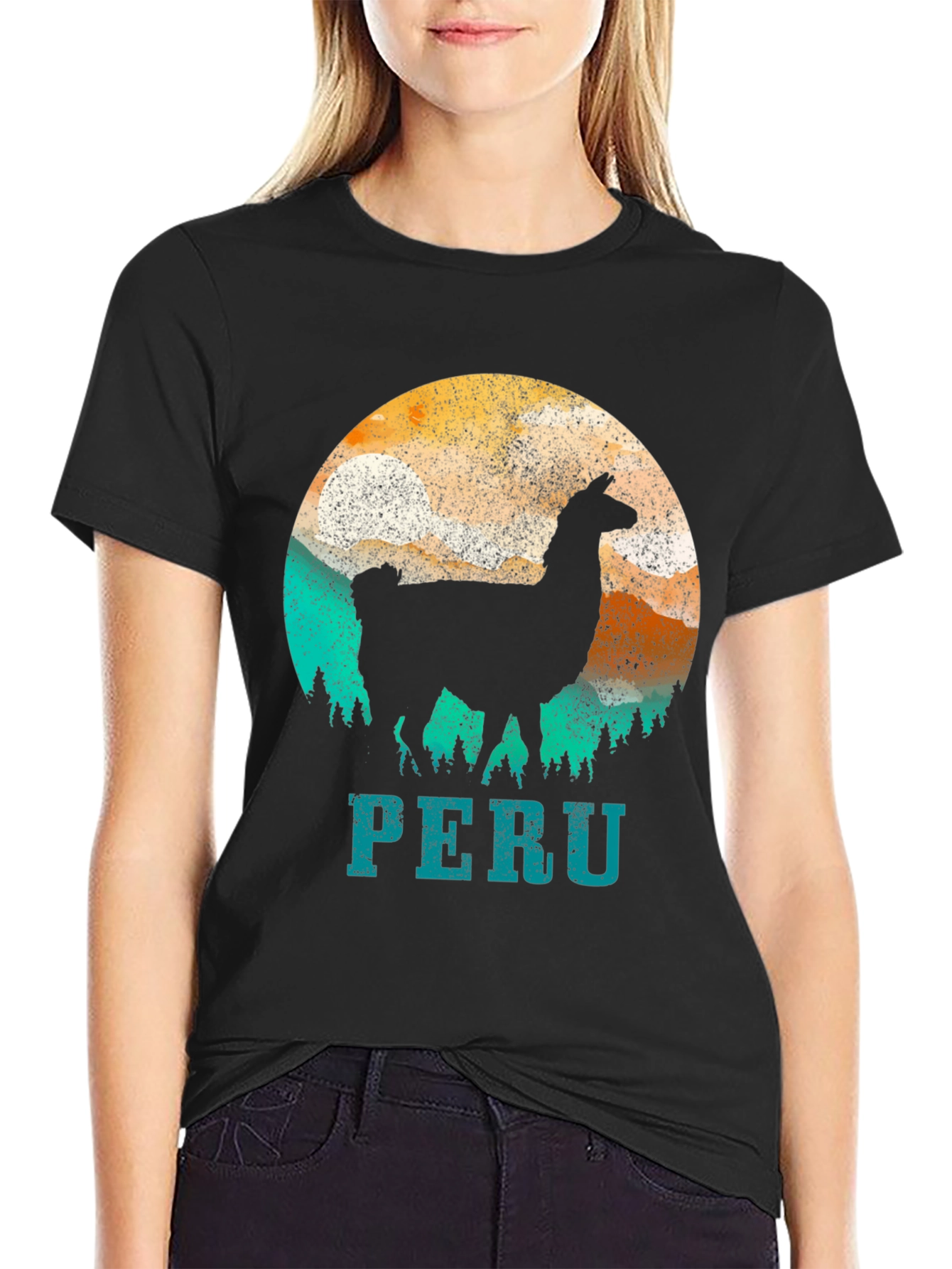Peru Llama Graphic Tee