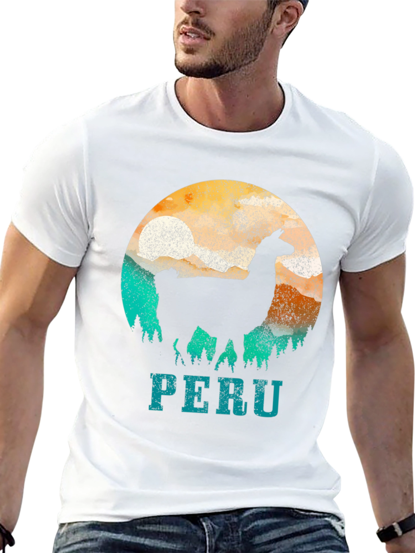 Peru Llama Graphic Tee