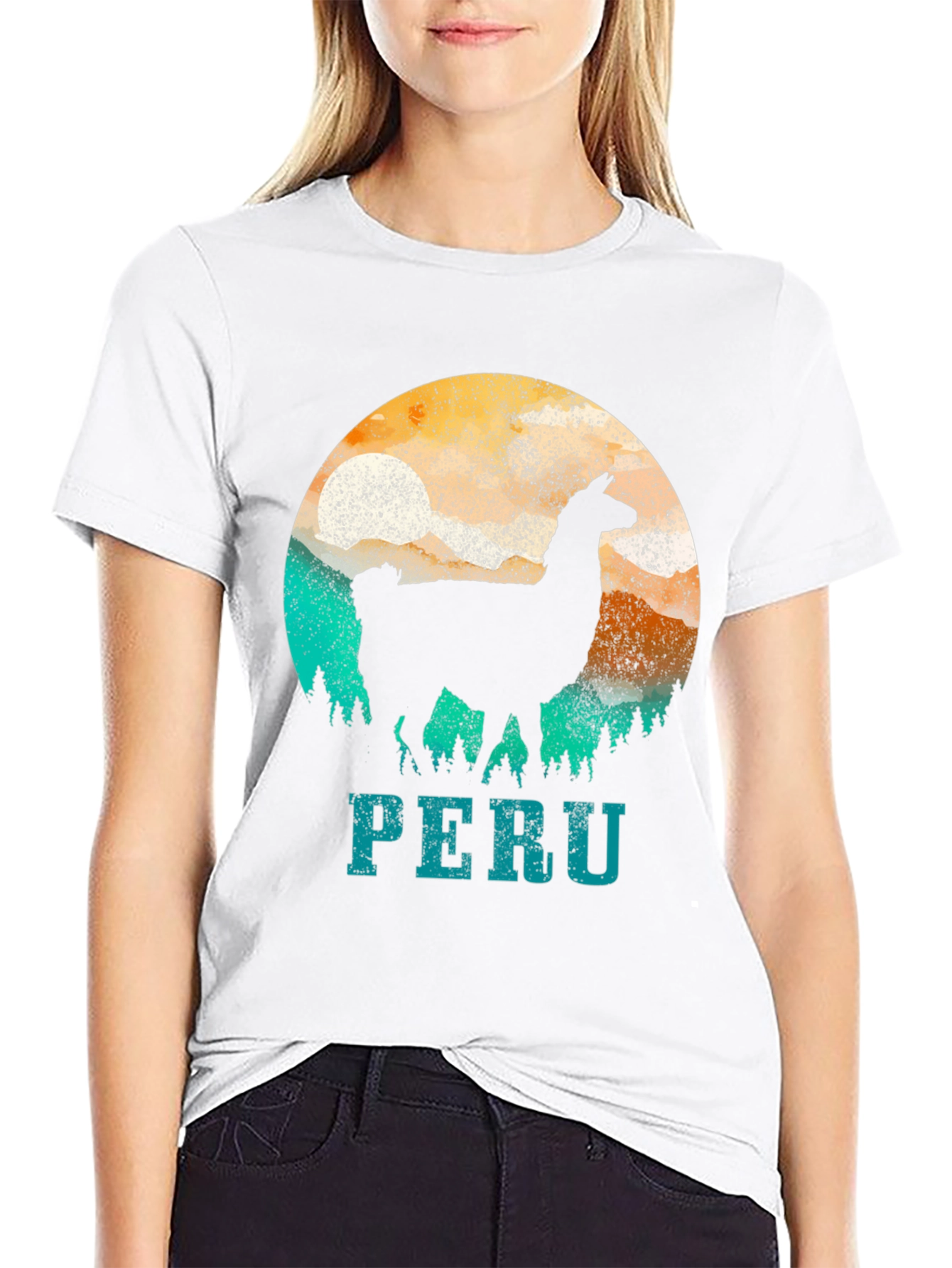 Peru Llama Graphic Tee