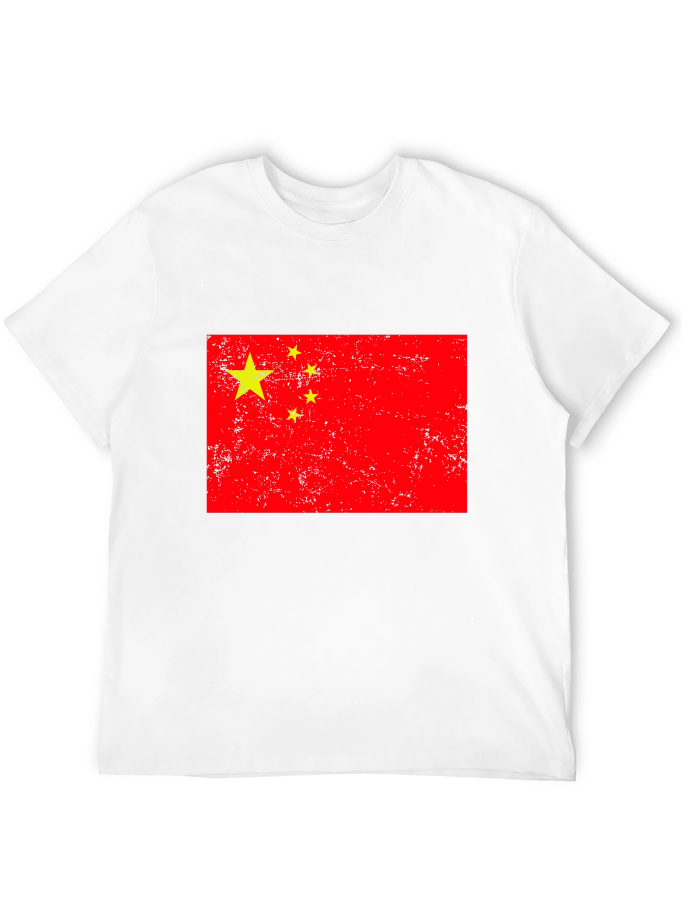 China Flag Grunge T-Shirt Patriotic Style