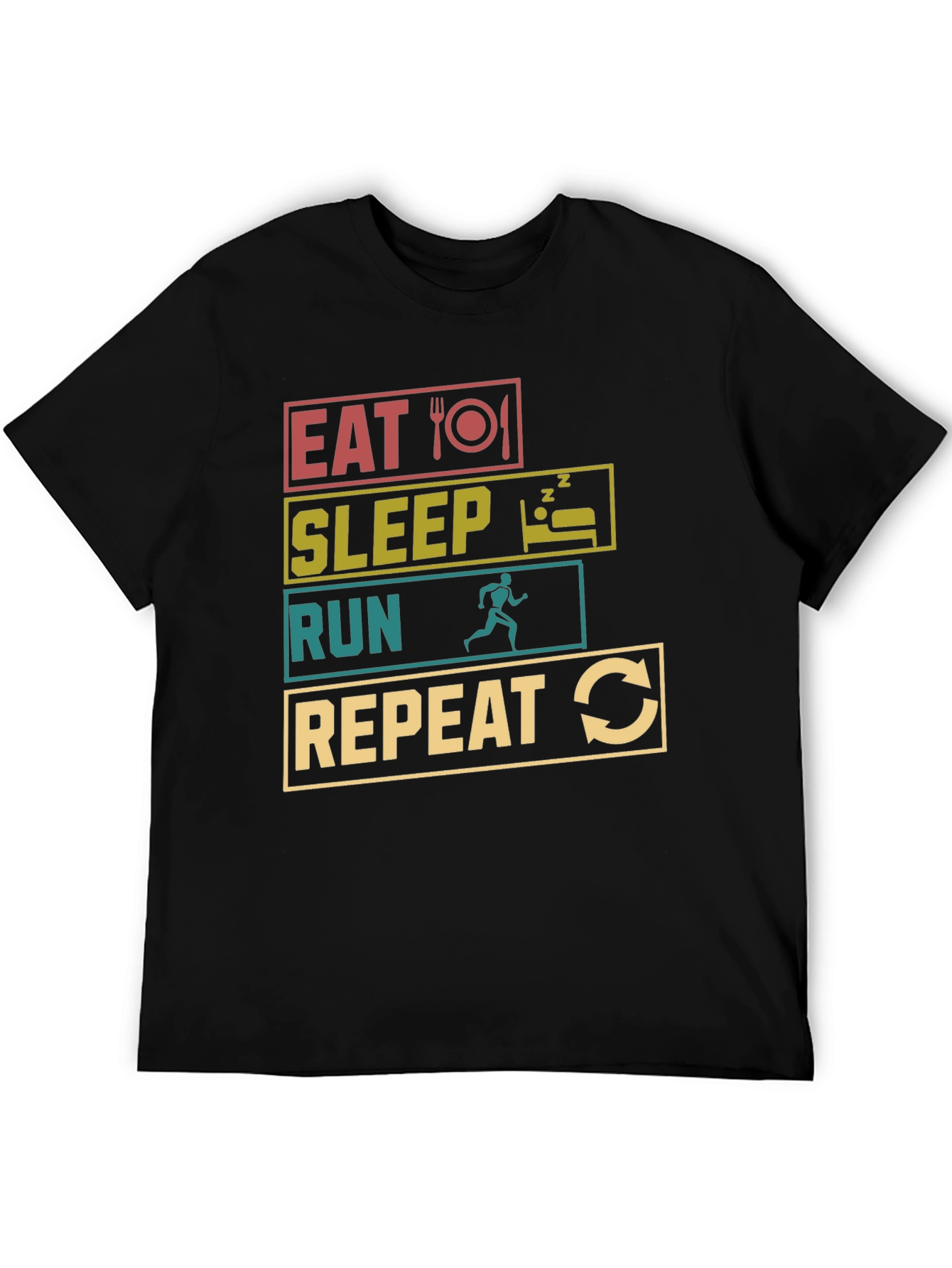 Eat Sleep Run Repeat Graphic Tee