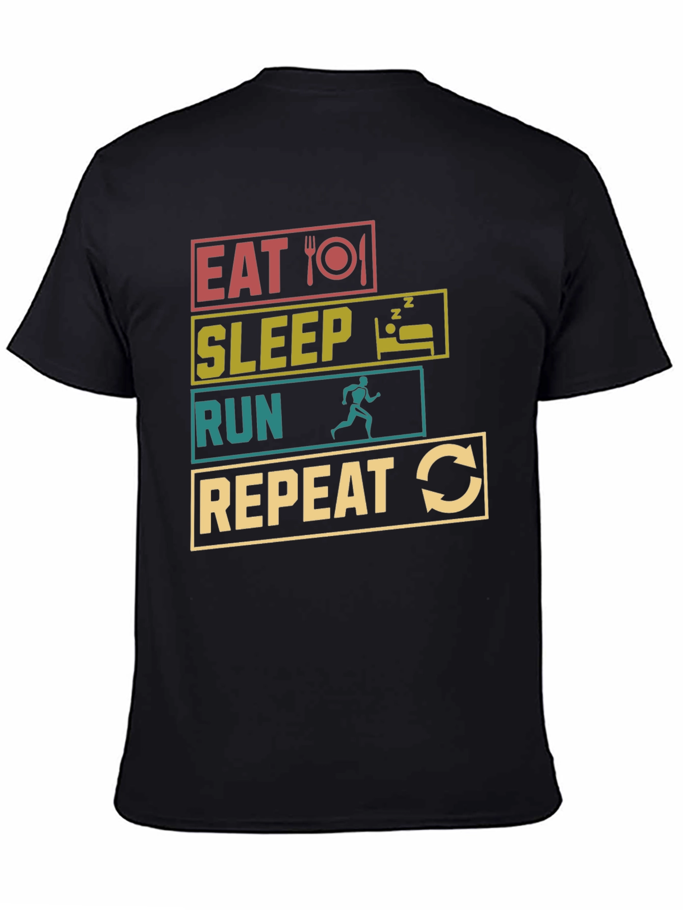 Eat Sleep Run Repeat Graphic Tee